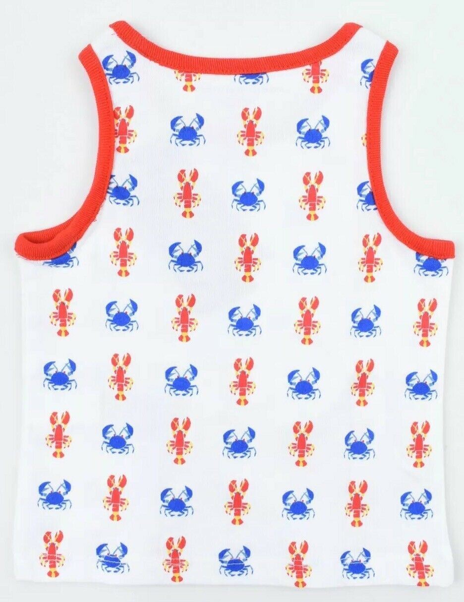 TOMMY HILFIGER Baby Boys' Crab/Scorpion Print Vest Top, Tank Top, size 12 months