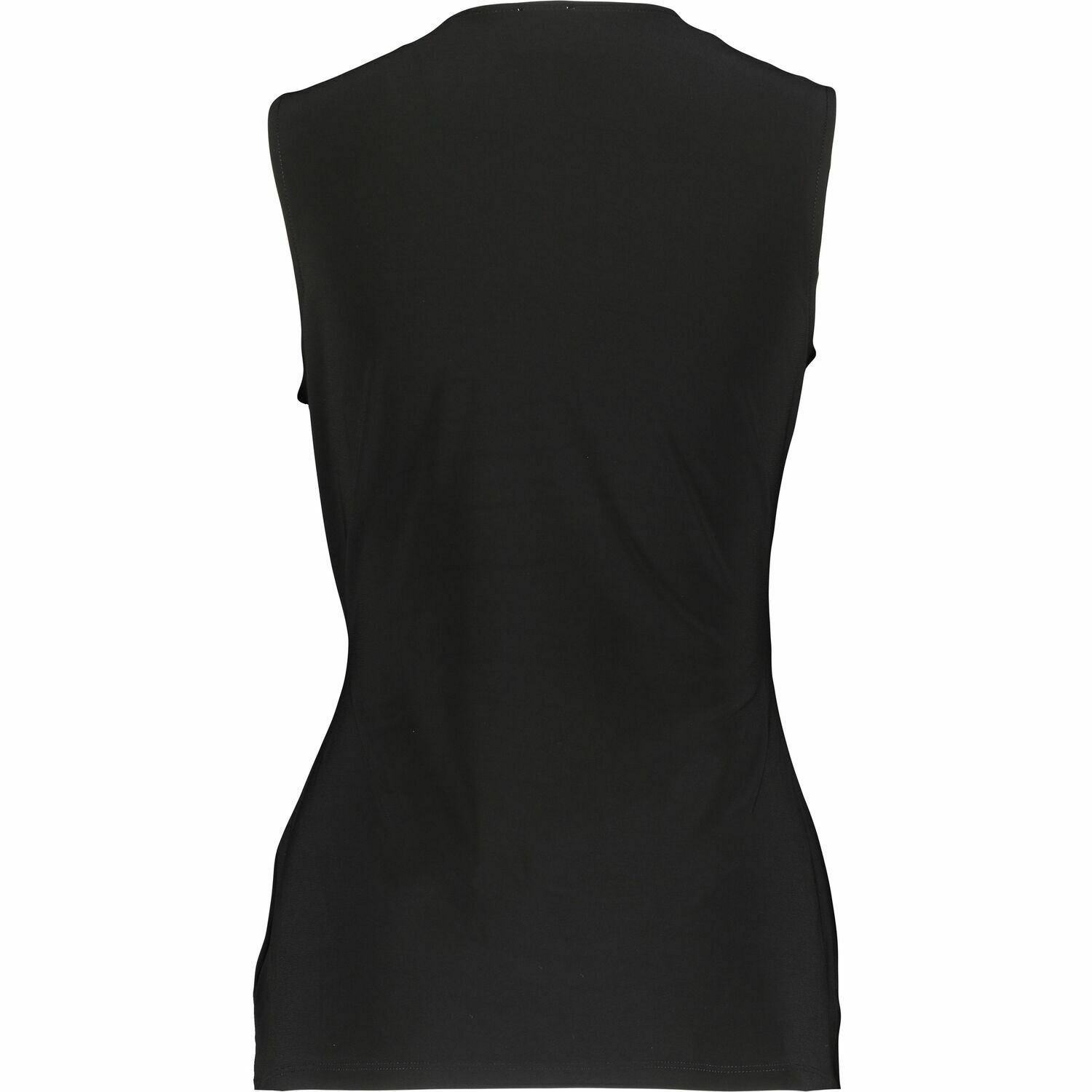 ANNE KLEIN Women's Black Wrap Top, size MEDIUM
