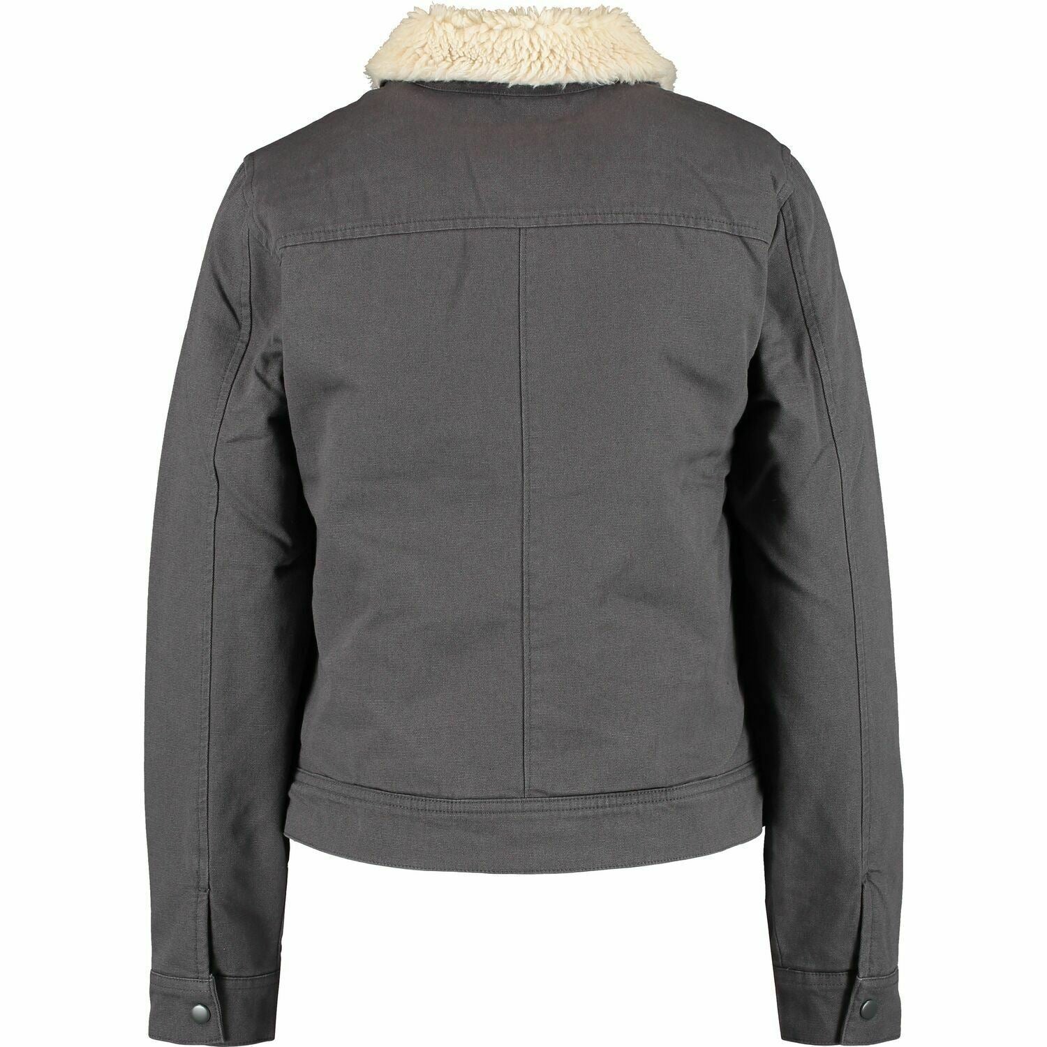 VANS Women's 'OIL CHANGE JACK' Grey Shearling Lined Jacket, size XS
