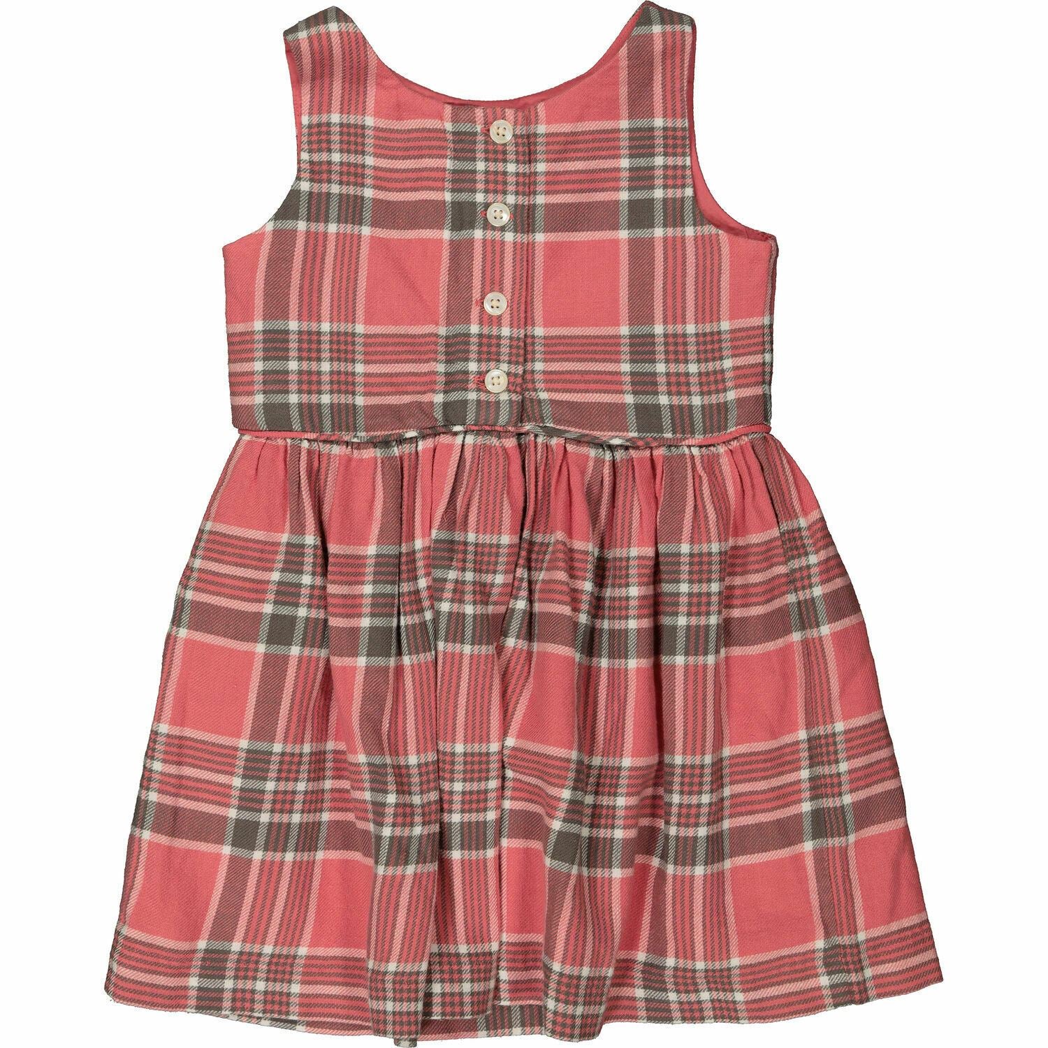 RALPH LAUREN Baby Girls' 2pc Red Checked Dress & Pants Set, 12 months