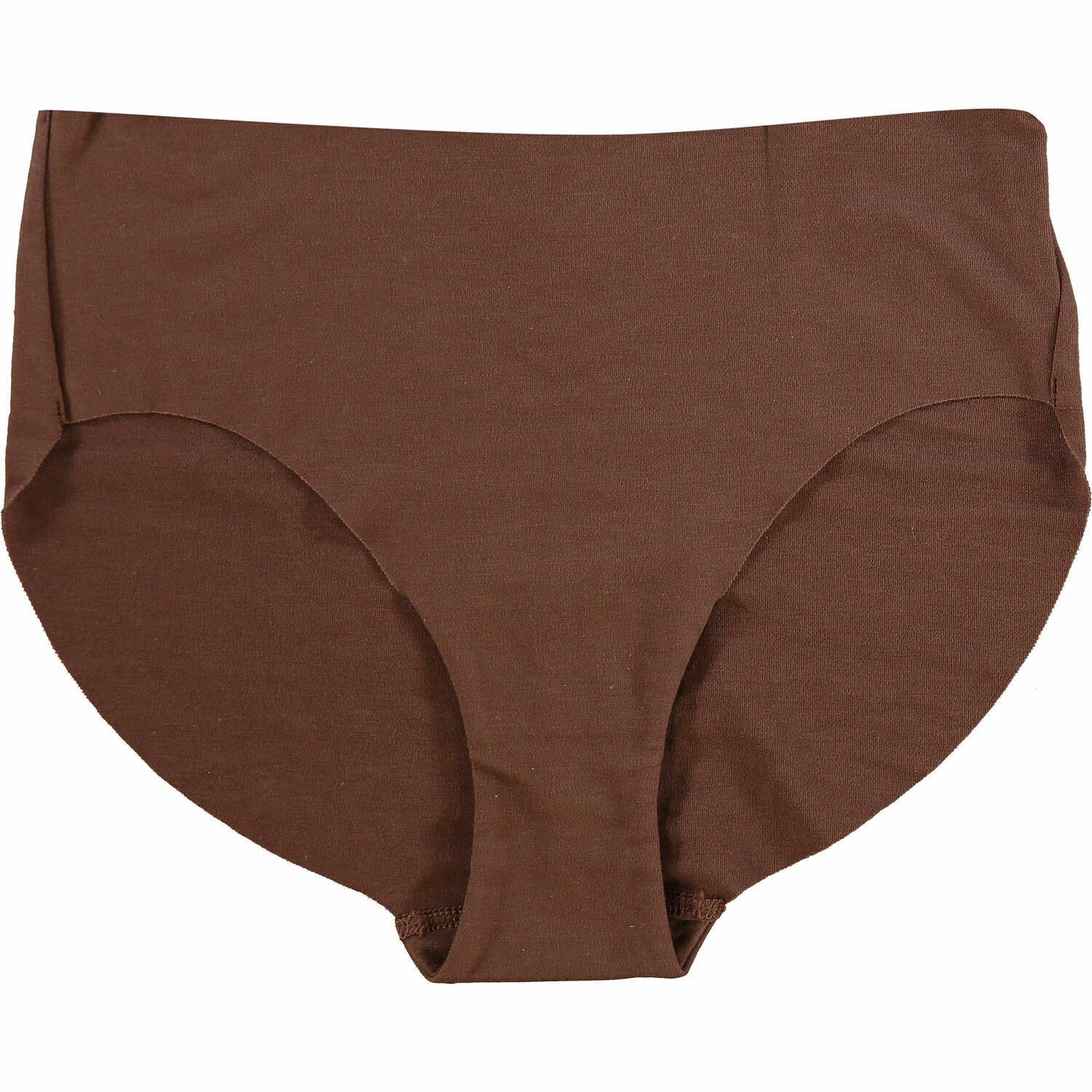 HANRO Women's Underwear - Invisible Cotton Briefs, Mocha, size S /UK 10 to UK 12