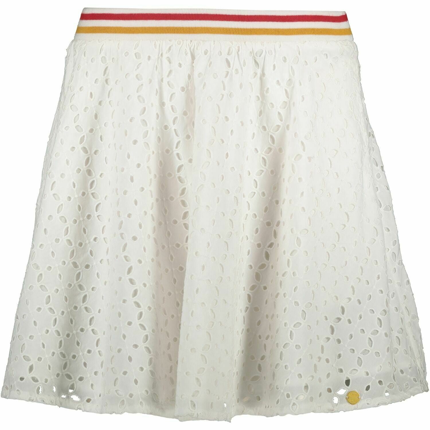 SUPERDRY Women's TEAGAN SCHIFFLI Skirt, White, size XS / UK 8