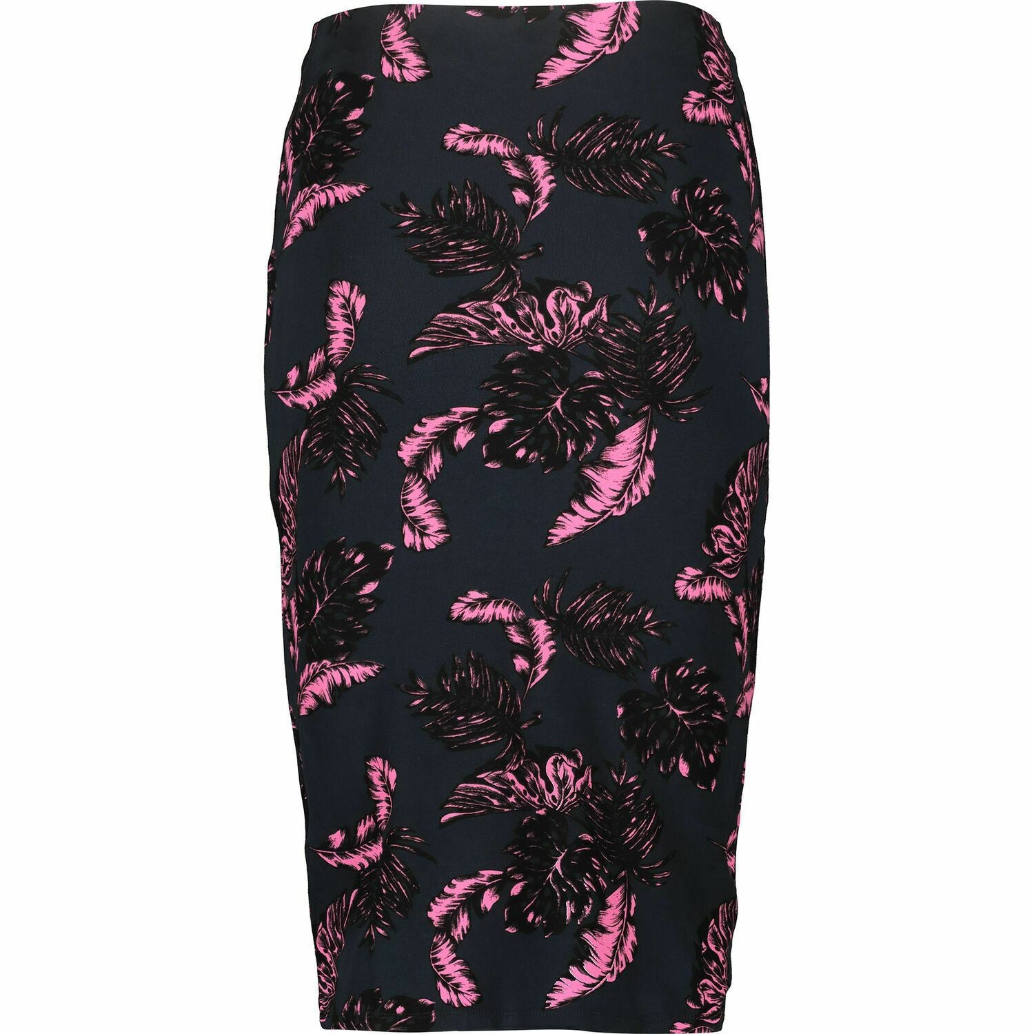 SUPERDRY Women's Beach Leaf Pencil Skirt, Tropical Navy / Pink, size S - UK 10
