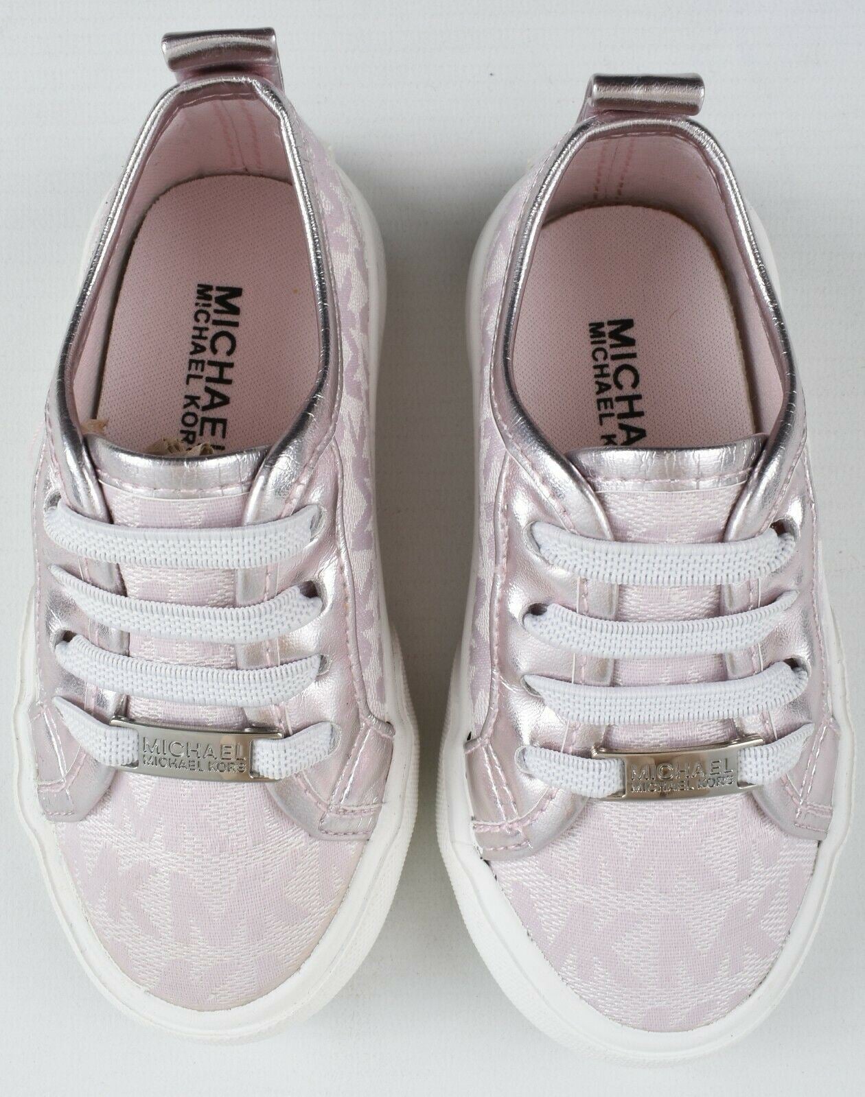 MICHAEL KORS Baby Girls' ASHANTI Light Purple Monogram Trainers, UK infant 5.5