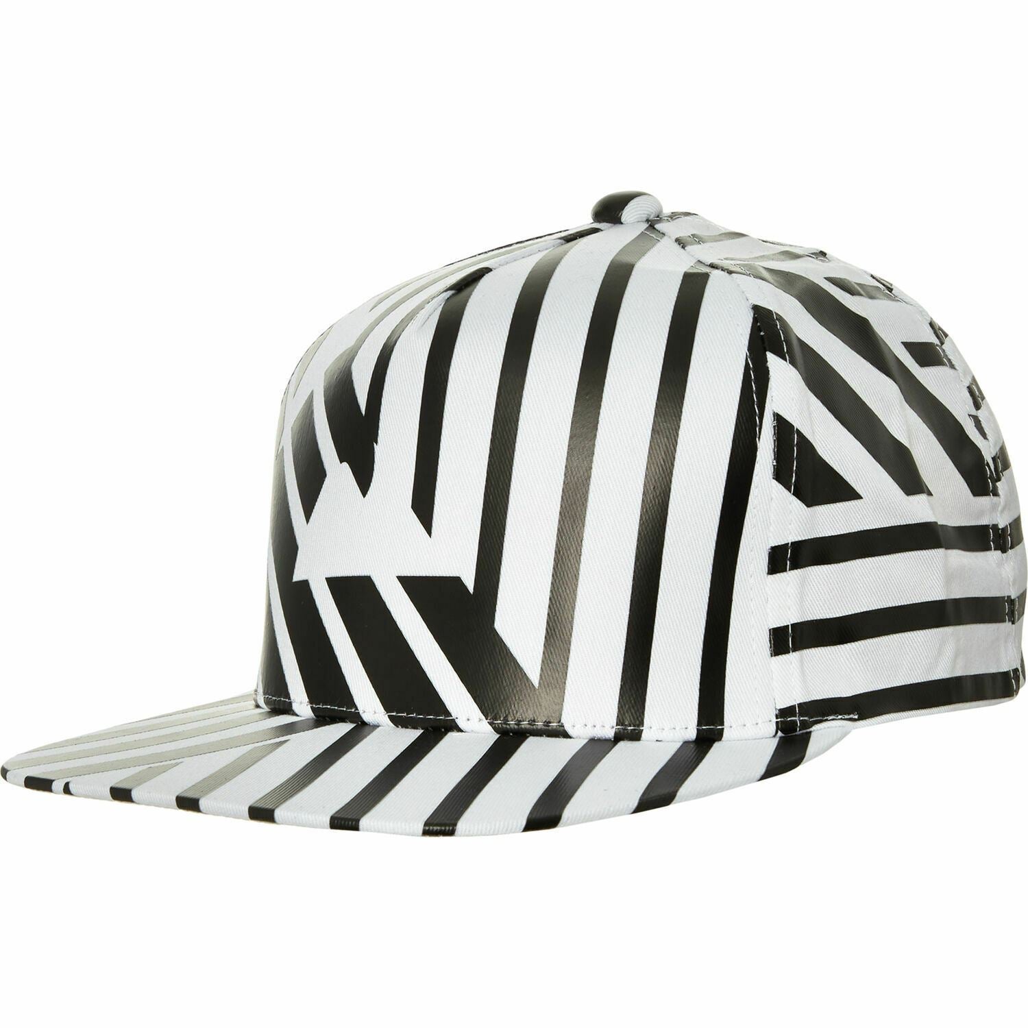 EMPORIO ARMANI Men's Teens' White/Black Flat Peak Canvas Baseball Logo Hat, Cap
