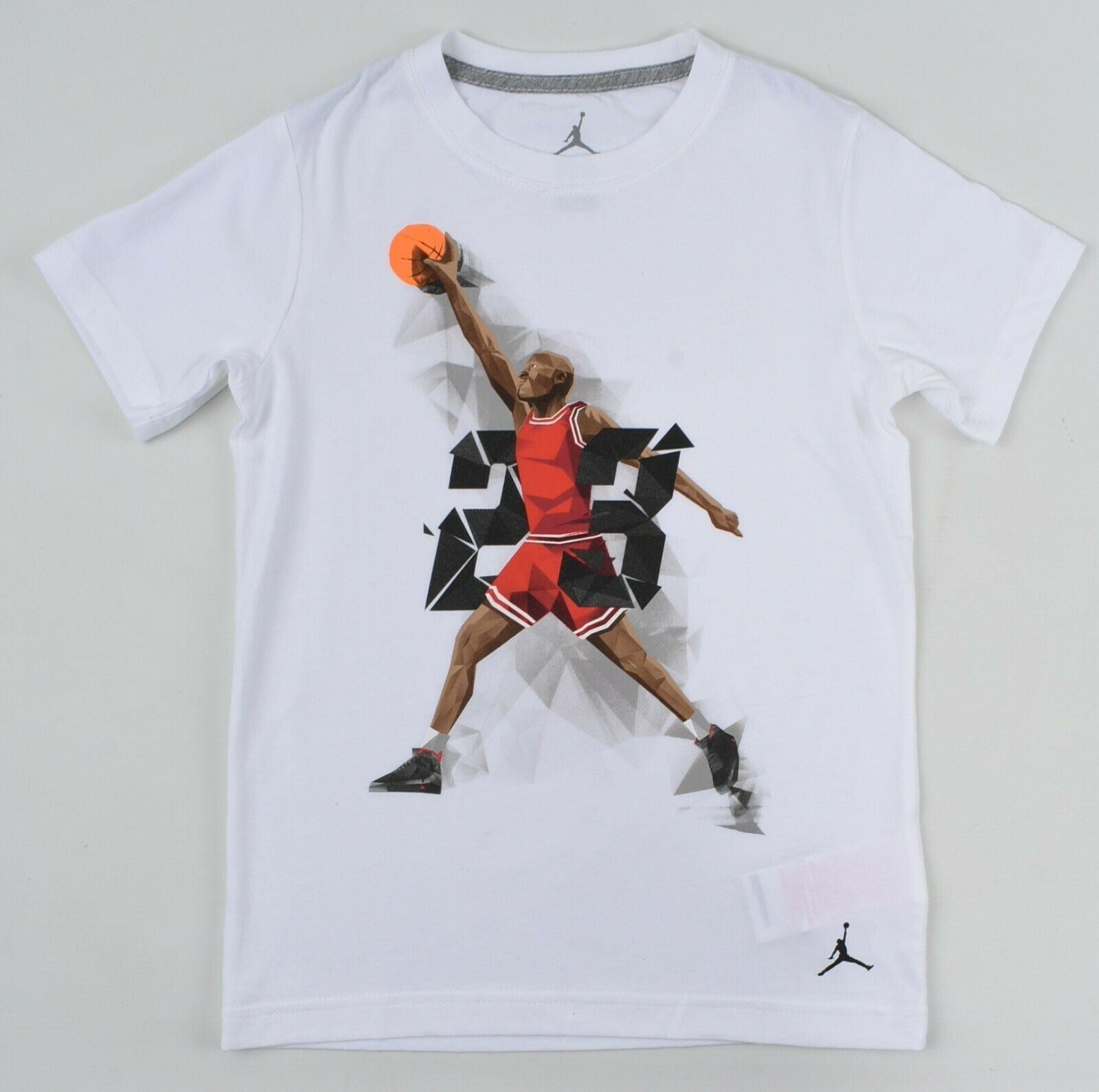 NIKE AIR JORDAN Boys' Jordan Graphic Print T-shirt, White, 10 y /11 y /12 years