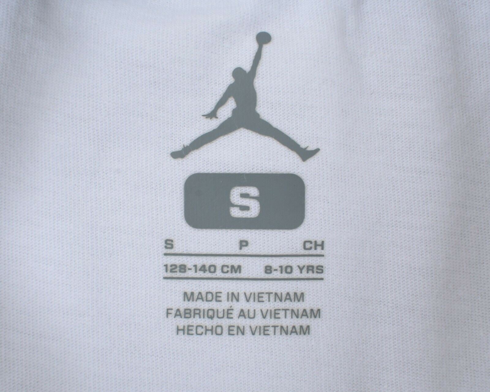 NIKE AIR JORDAN Boys' Jordan Graphic Print T-shirt, White, 10 y /11 y /12 years