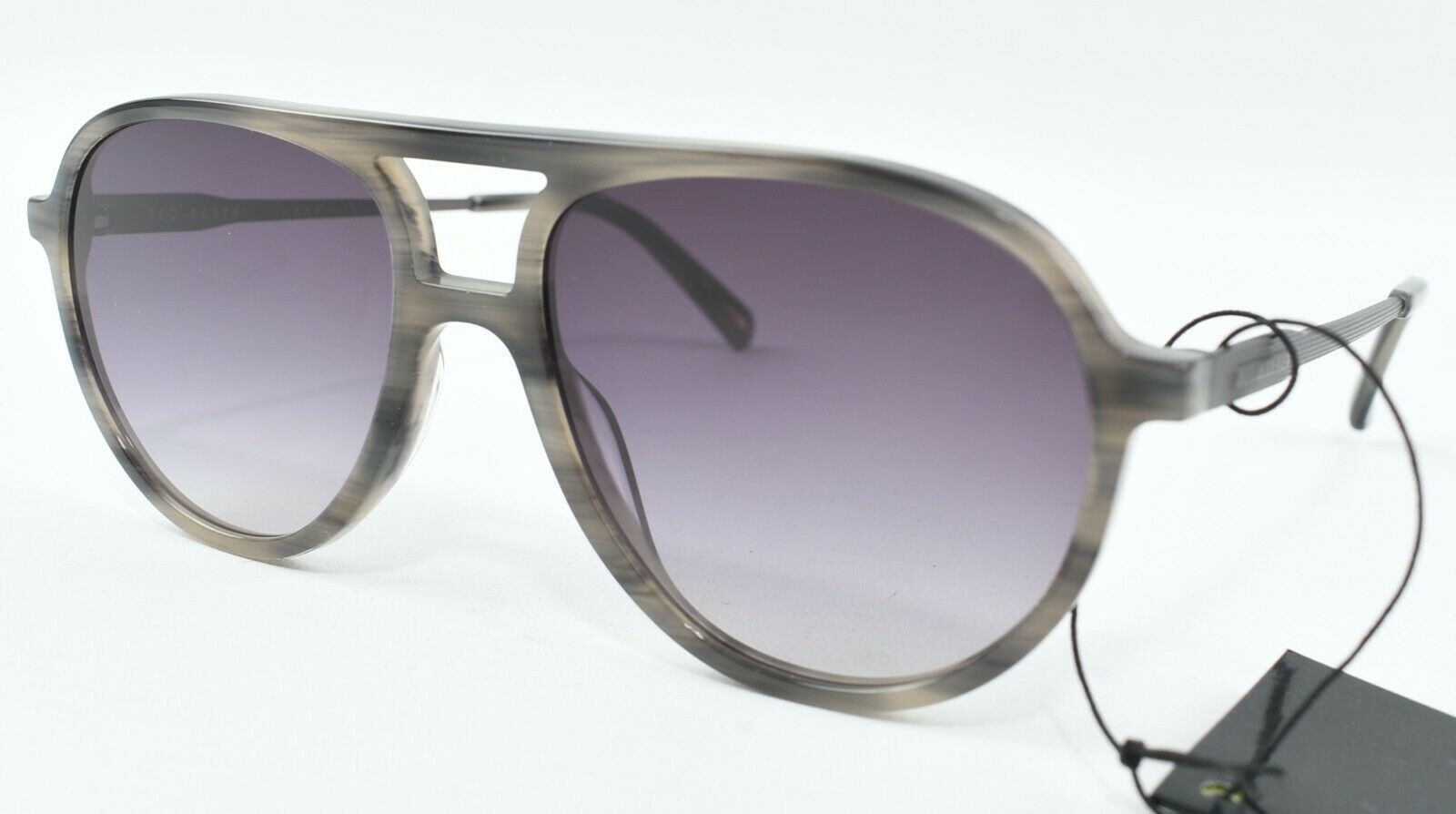 TED BAKER Men's GUNNAR 1579 Grey Pilot Style Sunglasses, RRP Â£125