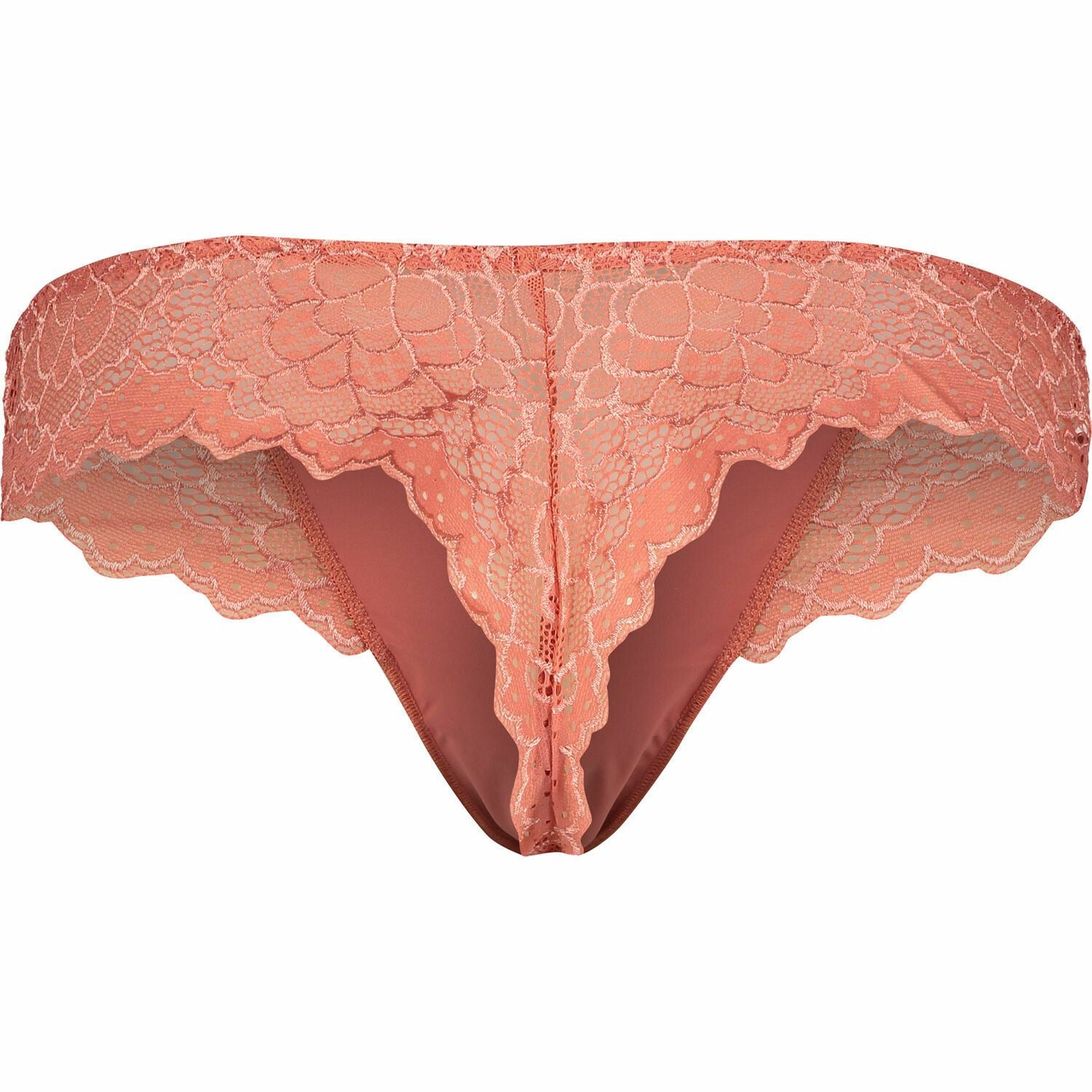 SIMONE PERELE Women's Lace Detail THONGS Knickers Pink, size M