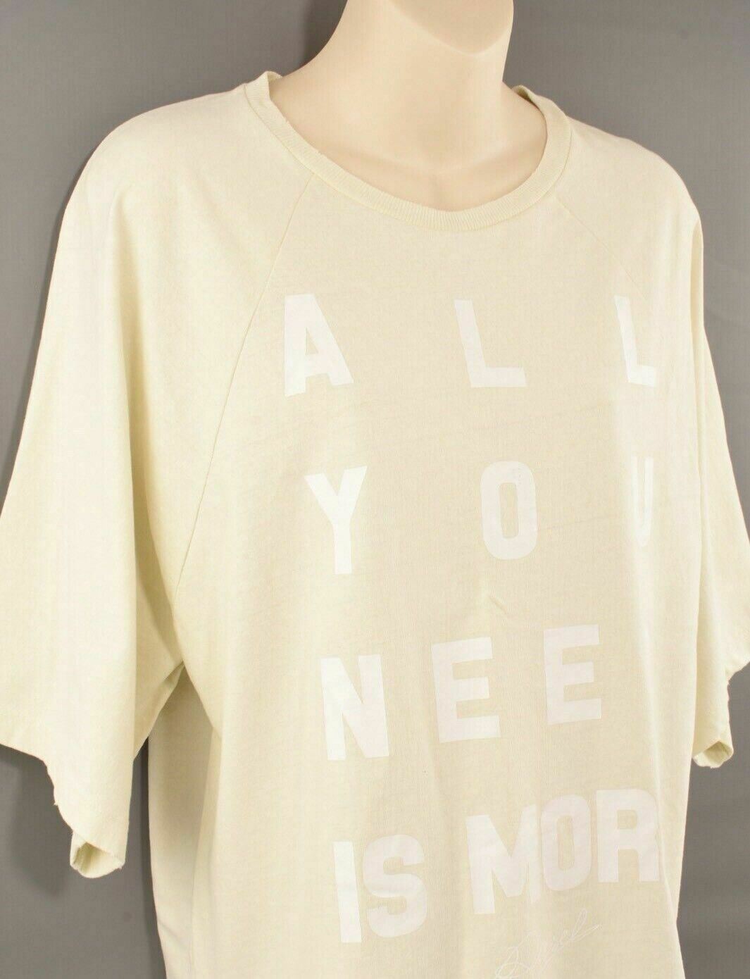 DIESEL Women's Girls' ALL YOU NEED IS MORE Boxy Top, Beige, size S /size M