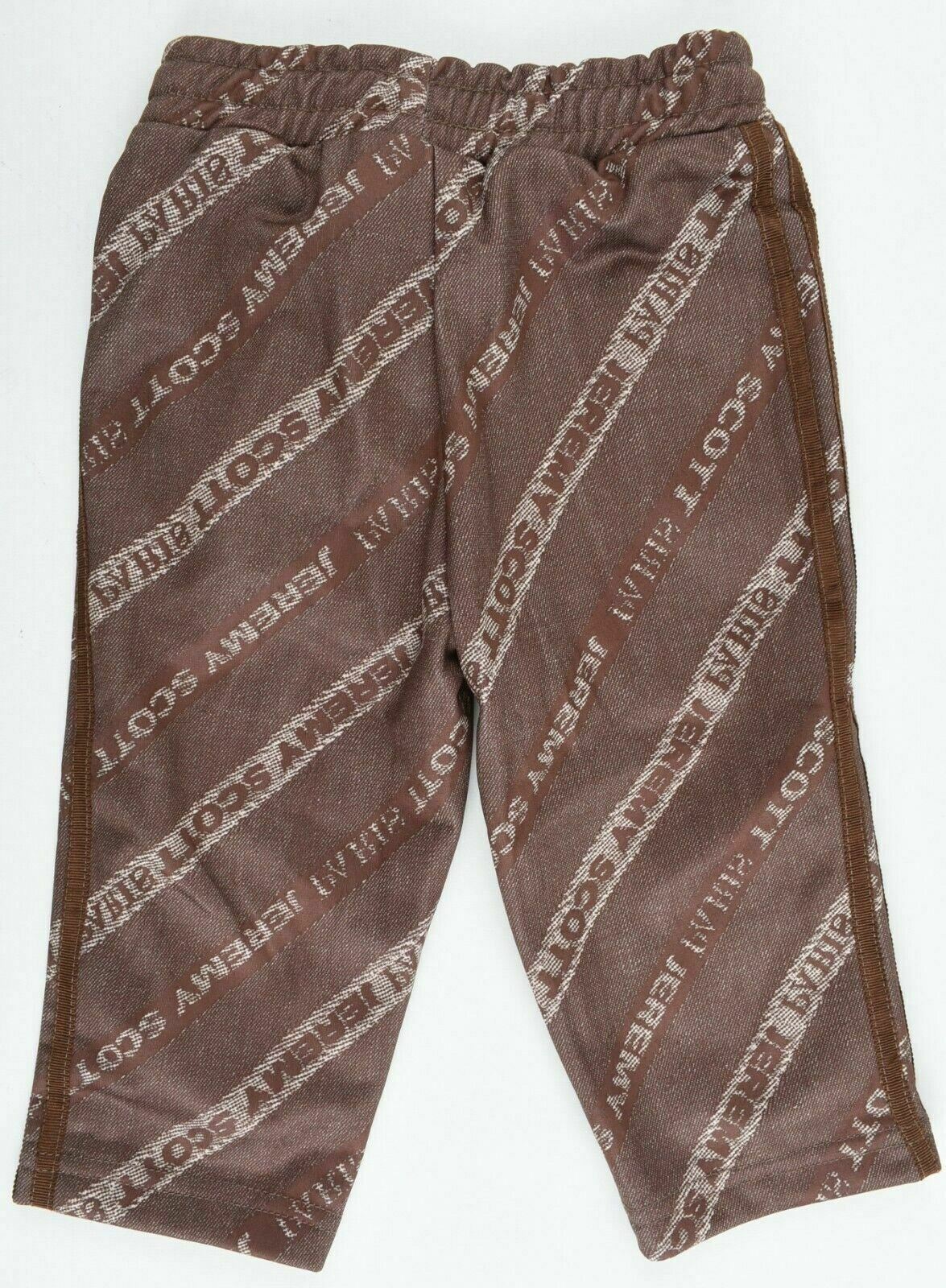 JEREMY SCOTT x ADIDAS Baby Boys Logo Joggers Trousers Brown, 6 m to 9 months