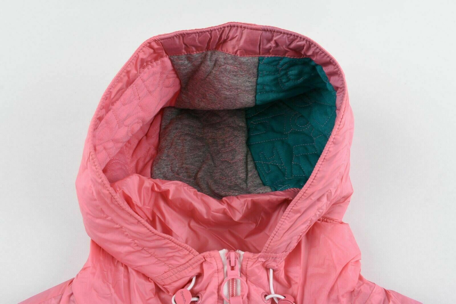 BENCH Women's Pink Hooded Windbreaker Jacket, size SMALL