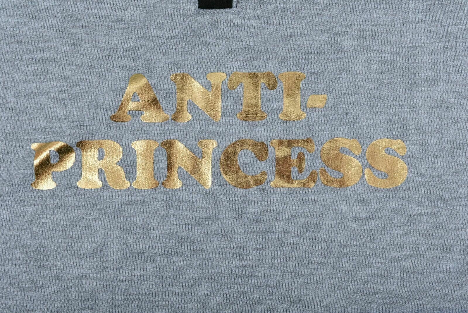 DIESEL Girl's 'Anti-Princess' Grey Sleepwear Lounge Top T-shirt 6 y to 7 yrs