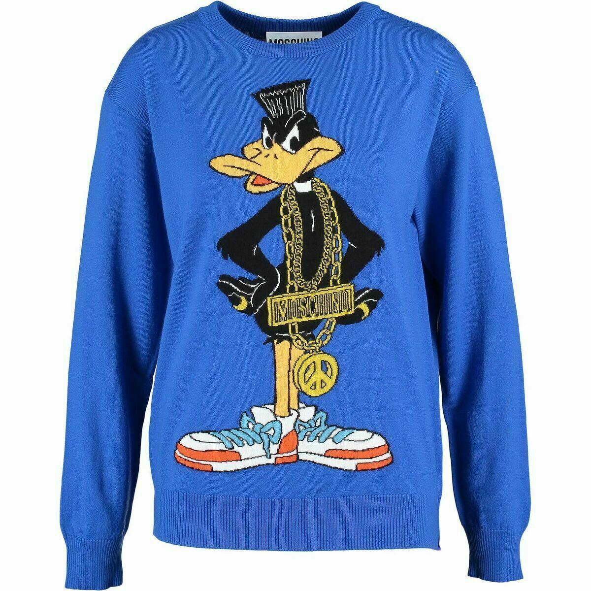 RARE MOSCHINO COUTURE Women's Daffy Duck Jumper by Jeremy Scott /size S /size M