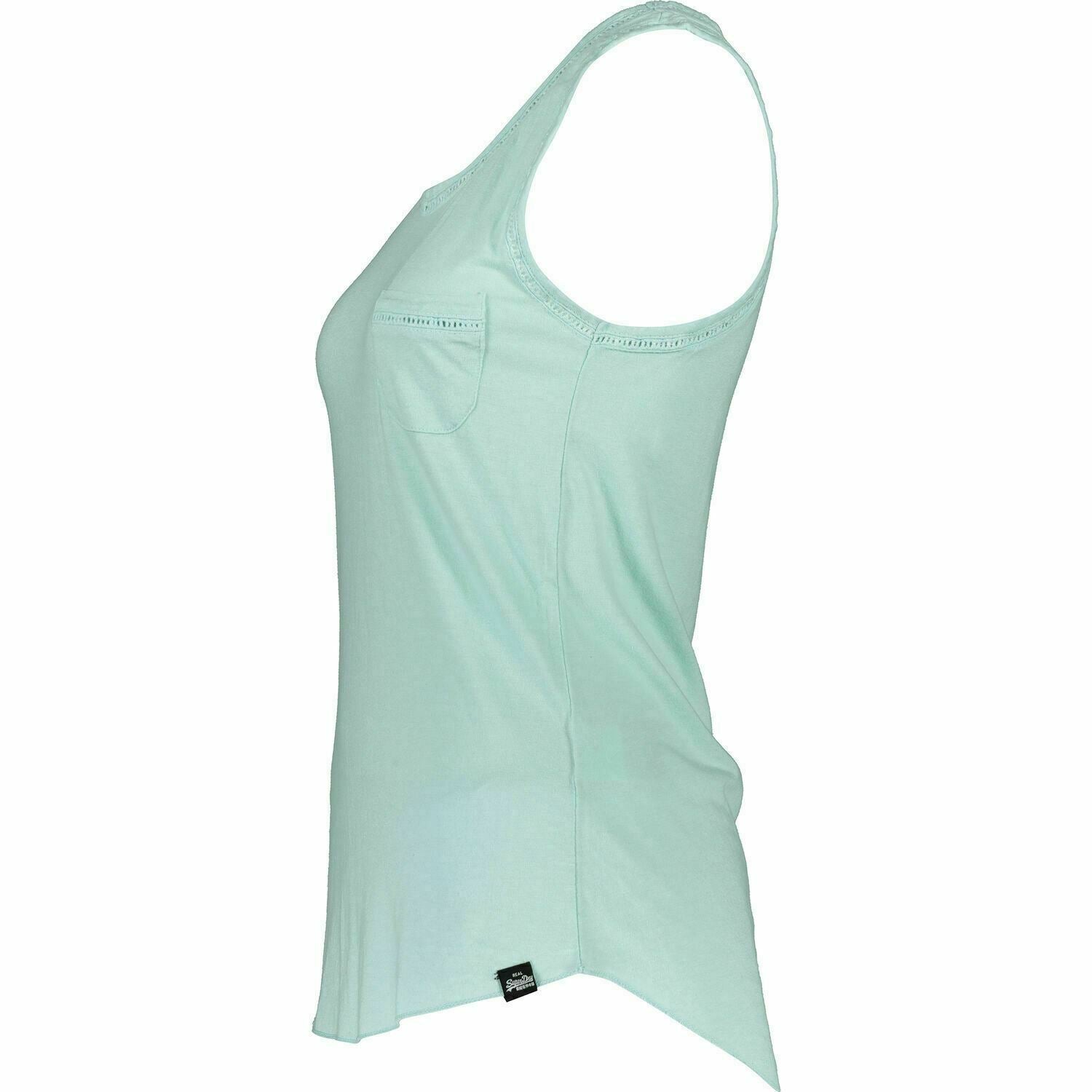 JOB LOT 40 x SUPERDRY Womens LADDER LACE TRIM Tank Top Mint Green size XS / UK 8