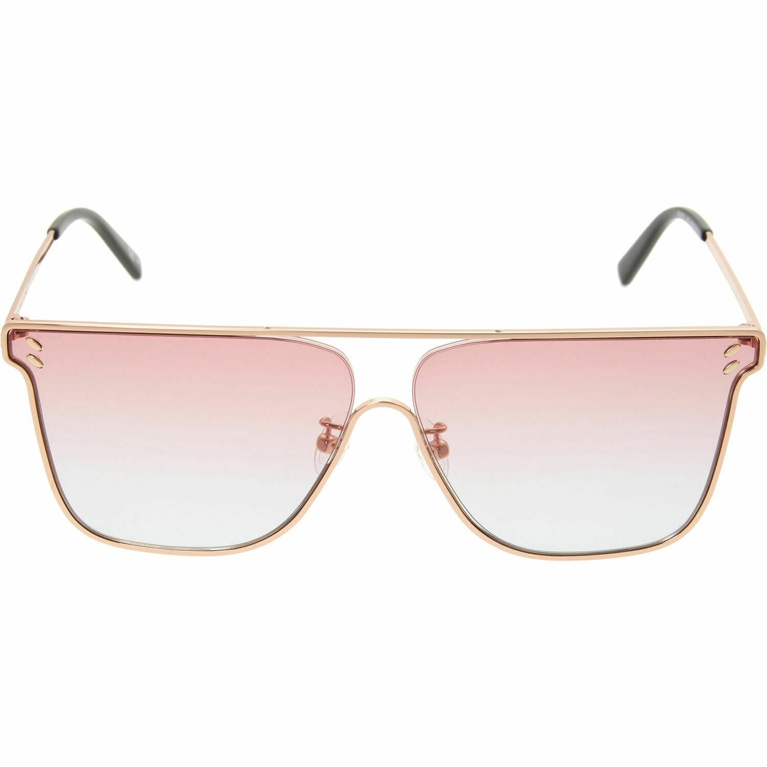 STELLA MCCARTNEY Women's Oversized Square Sunglasses, Gold-Gold-Brown SC0205