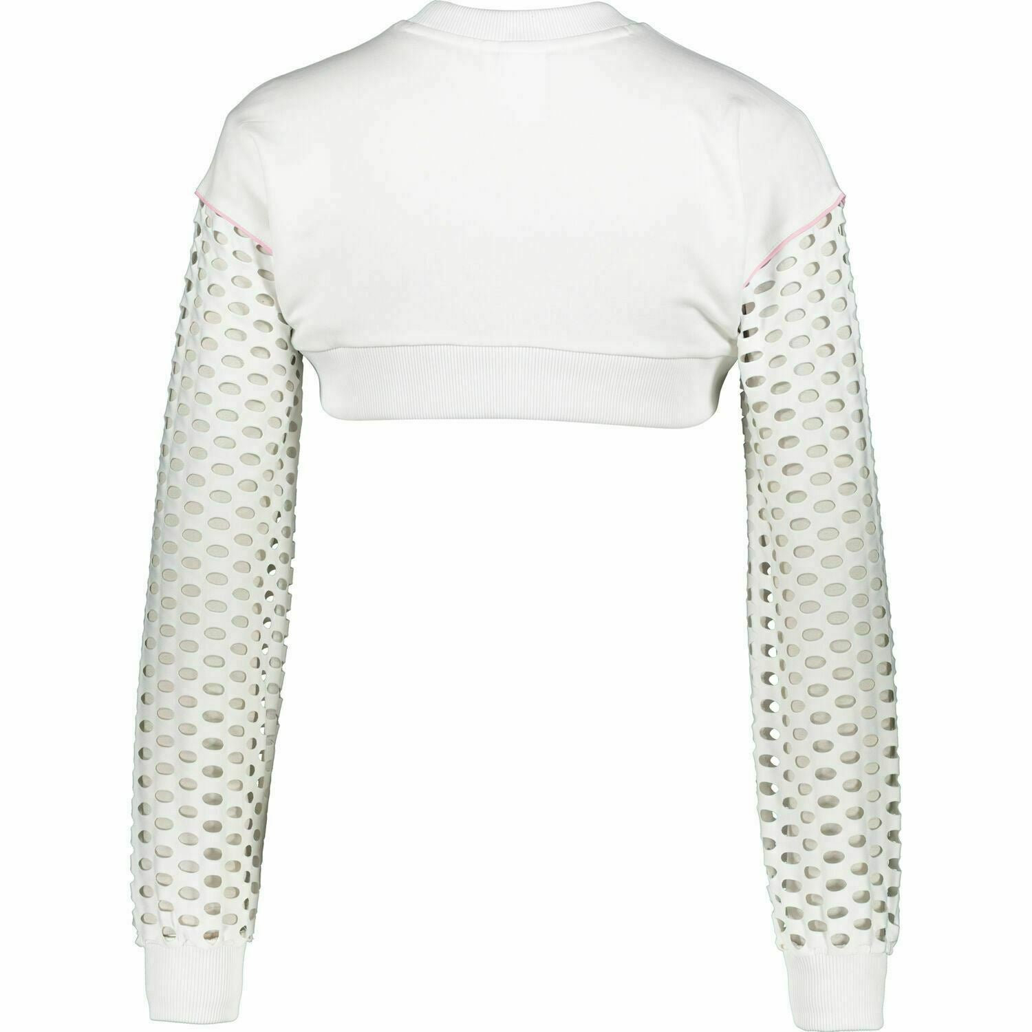 PUMA x SOPHIA WEBSTER Women's White Extreme Crop Sweatshirt Top, size XS