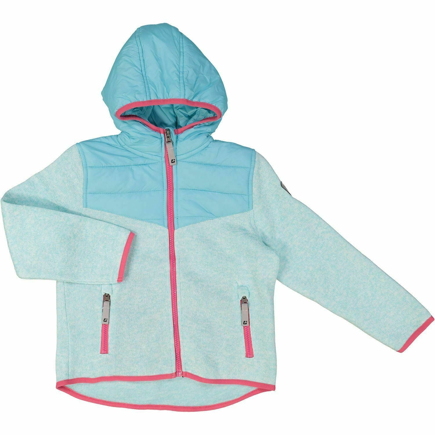 KILLTEC Baby Girls' Padded Knitted Panel Jacket Blue 12 m /18 m /24 m /2 yrs