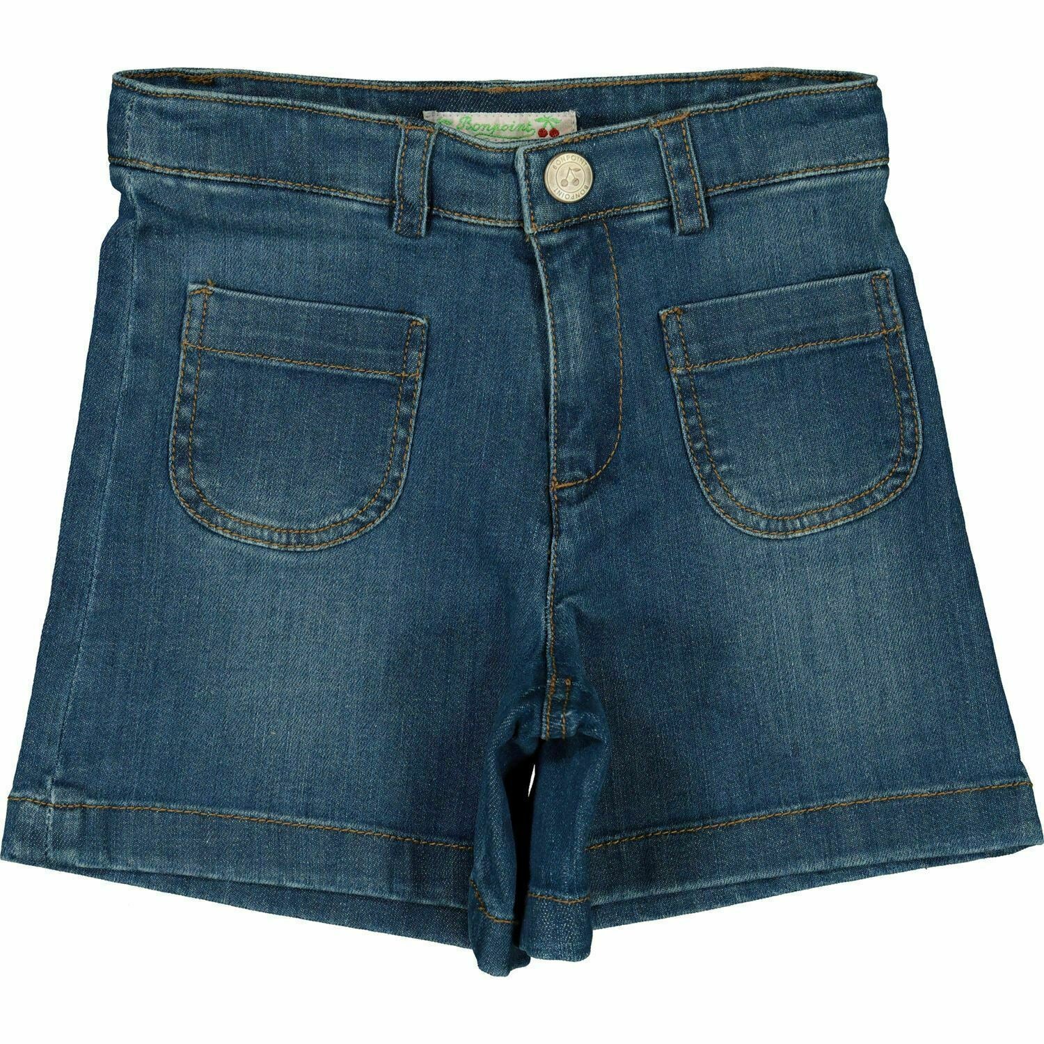 BONPOINT Girls' Kids' Blue Denim Shorts, Age 4 years