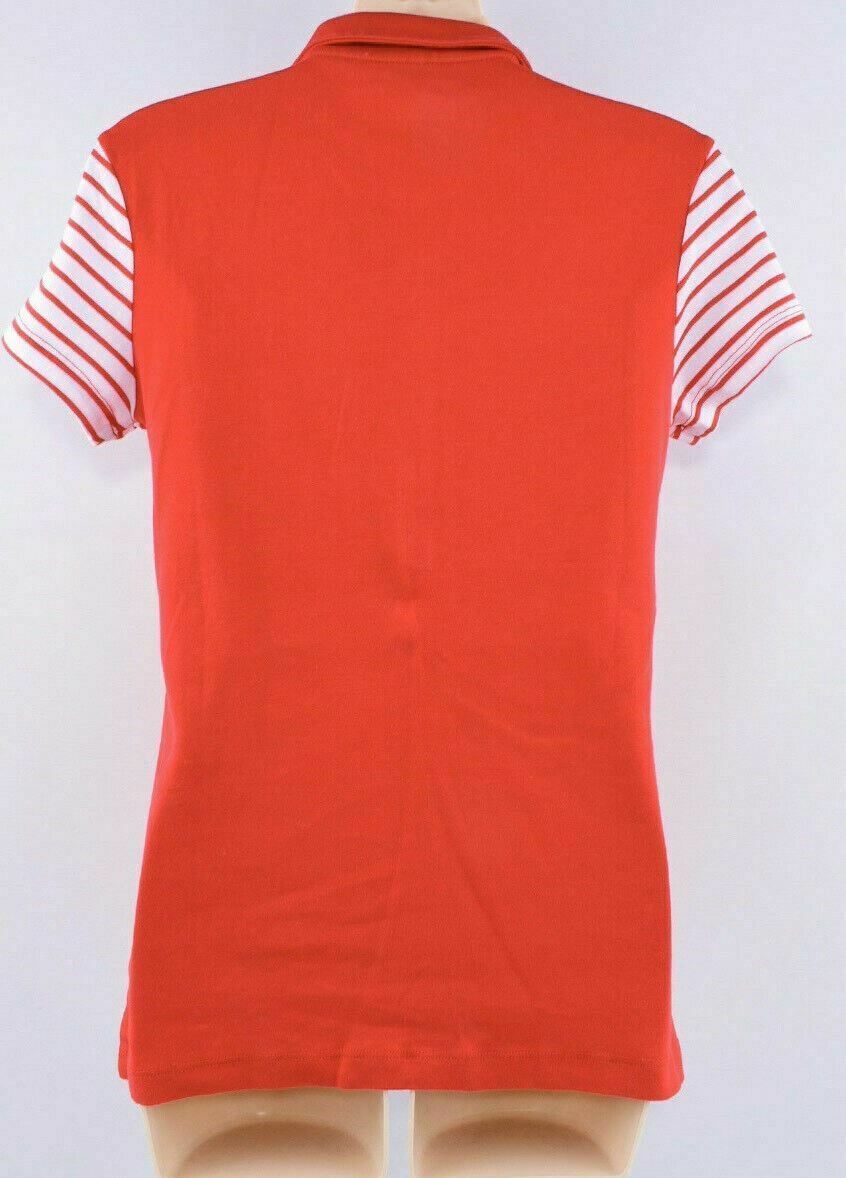 TOMMY HILFIGER Women's Red / Striped Polo Shirt Top, size XS or size L