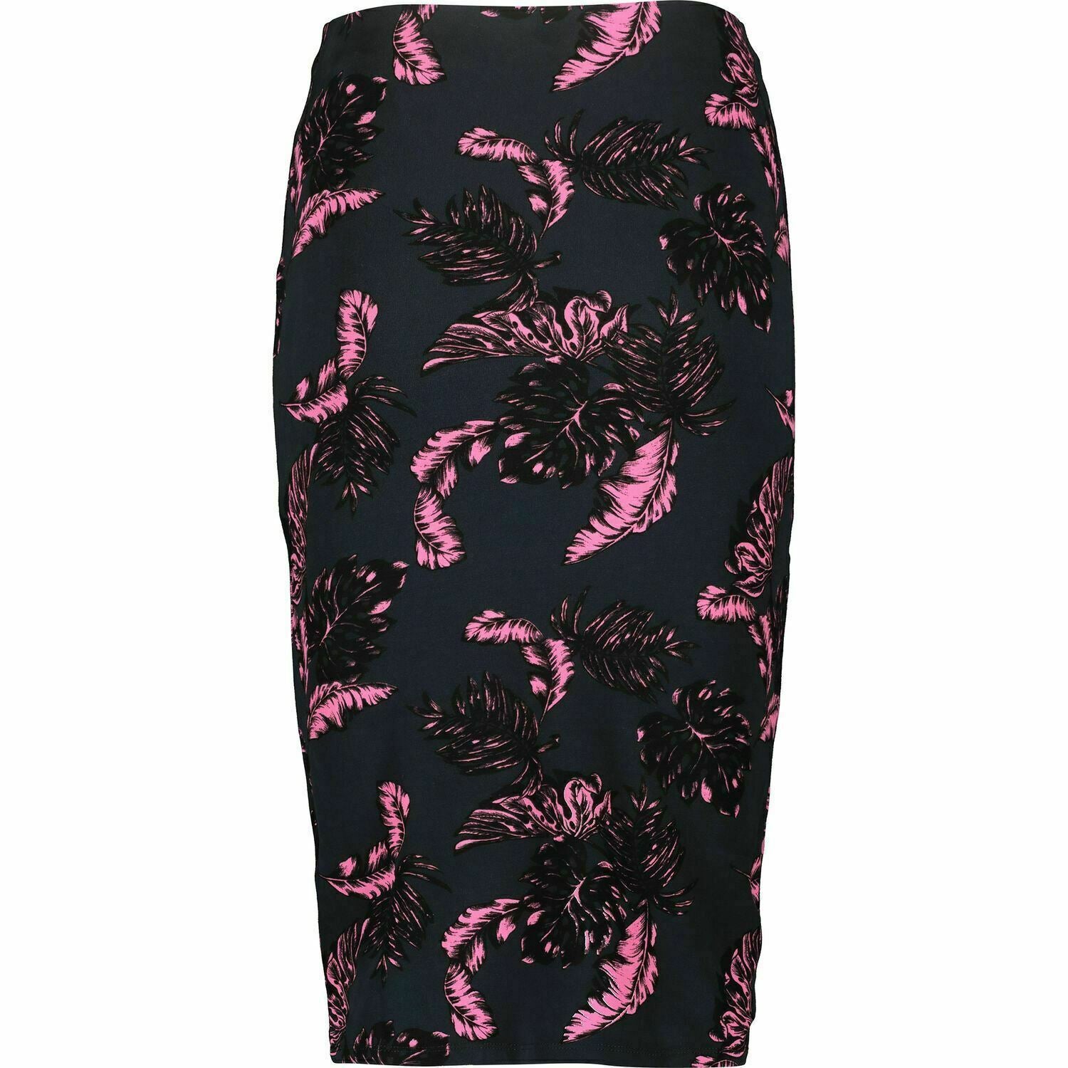 SUPERDRY Women's Beach Leaf Pencil Skirt, Tropical Navy / Pink, size XS - UK 8
