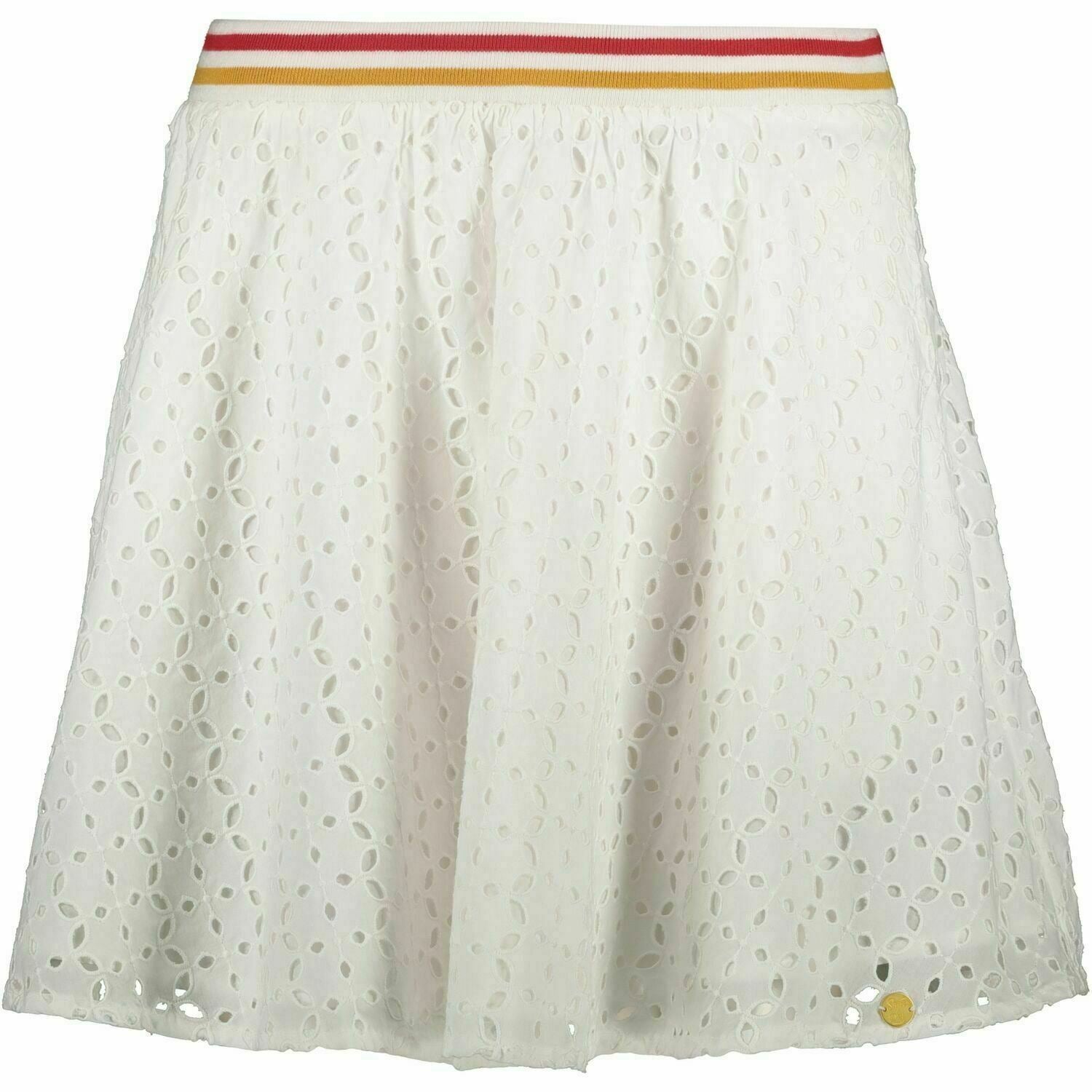SUPERDRY Women's TEAGAN SCHIFFLI Skirt, White, size M / UK 12