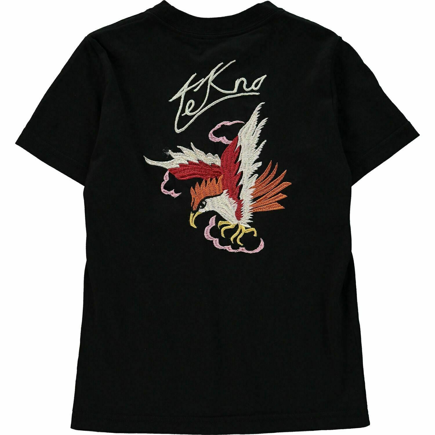 DIESEL Girls' Kids' T-DARIA Dragon Embroidery T-shirt, Black, size 8 years
