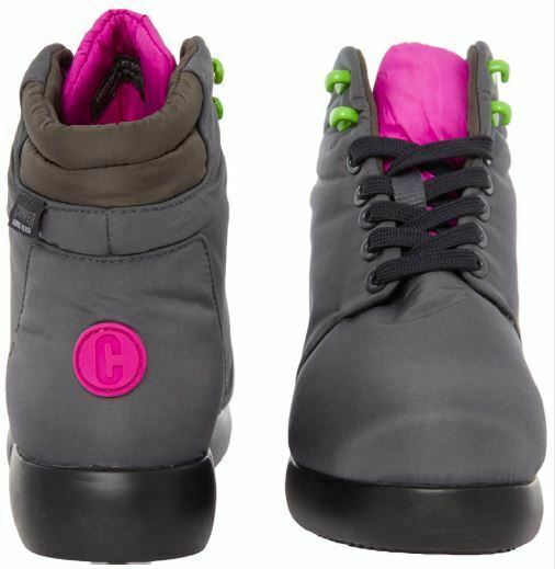 CAMPER Women's Grey & Purple Anorak Walking Boots - UK 7 EU 40