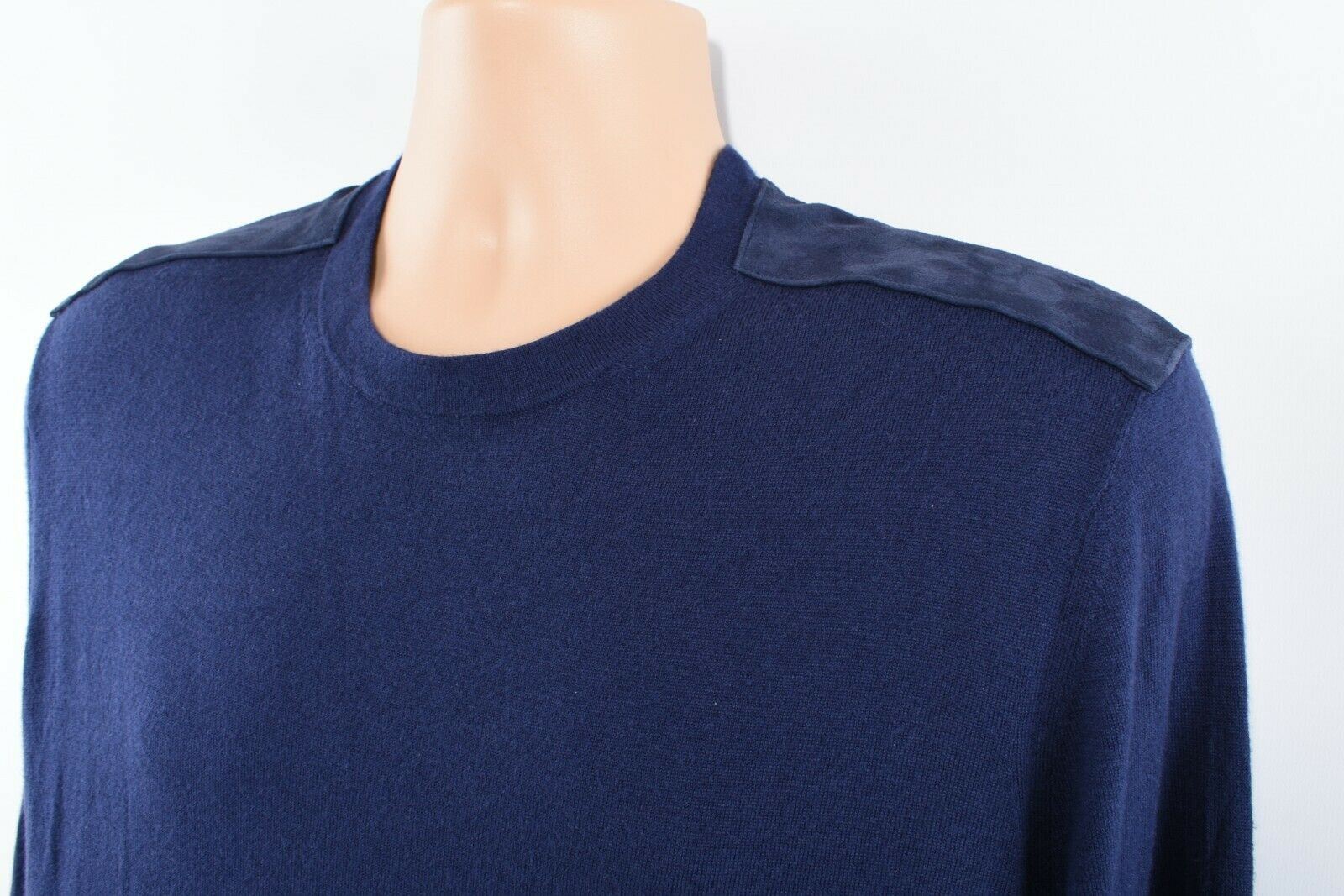 MICHAEL KORS Men's Indigo Blue Lightweight Knit Jumper, size XL