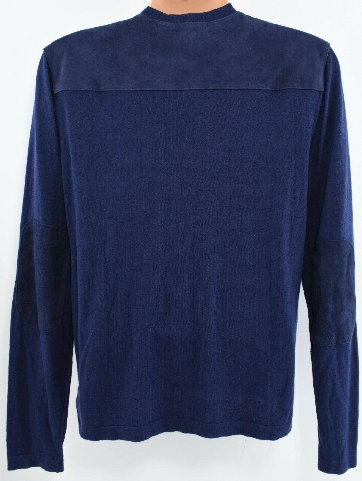 MICHAEL KORS Men's Indigo Blue Lightweight Knit Jumper, size XL