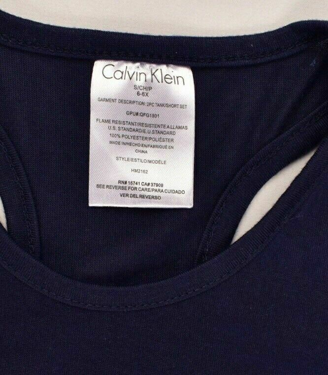 CALVIN KLEIN 2pc Girls Pyjama Nightwear Loungewear Set sizes 6 y 7 y & 8 Years