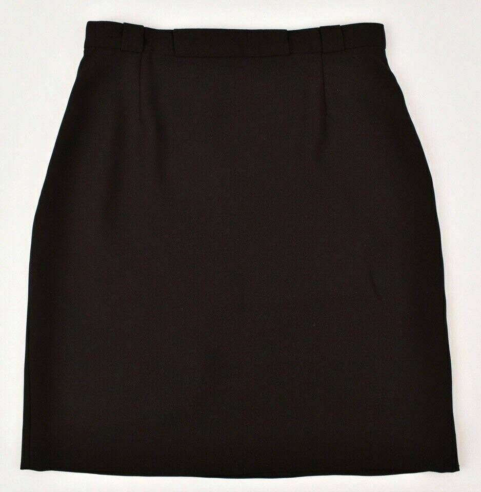 CARVEN Womens Black Skirt with Floral Applique, size UK 6