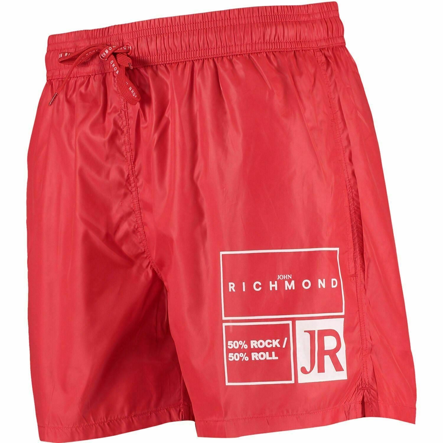 JOHN RICHMOND Men's Swimboxer OLIMPO Swim Shorts, Tomato Red, size S