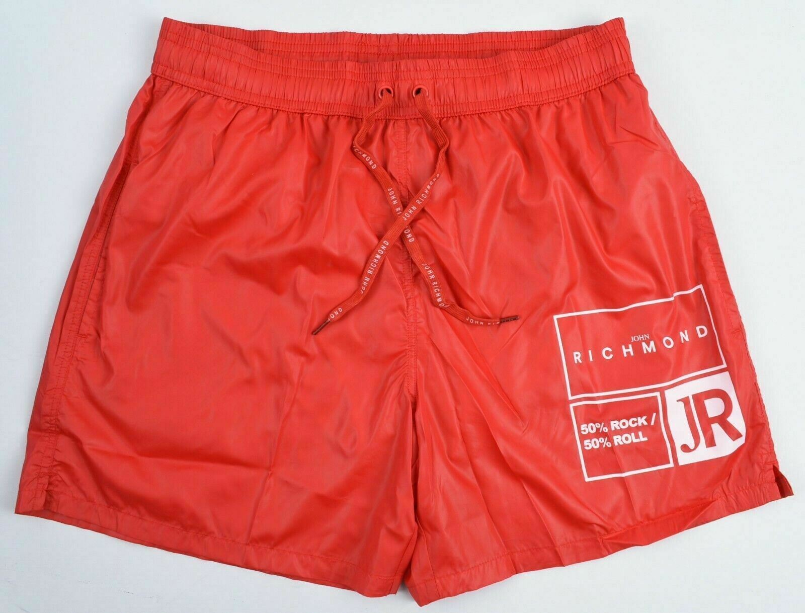 JOHN RICHMOND Men's Swimboxer OLIMPO Swim Shorts, Tomato Red, size S