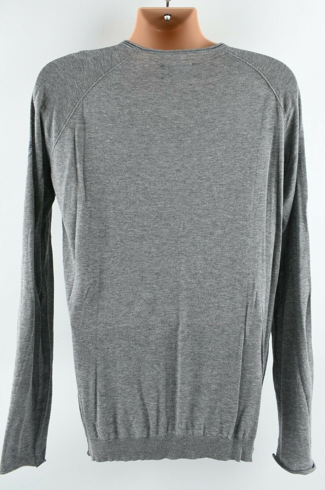 ZADIG & VOLTAIRE Men's Lightweight Cotton Jumper, Grey, size L