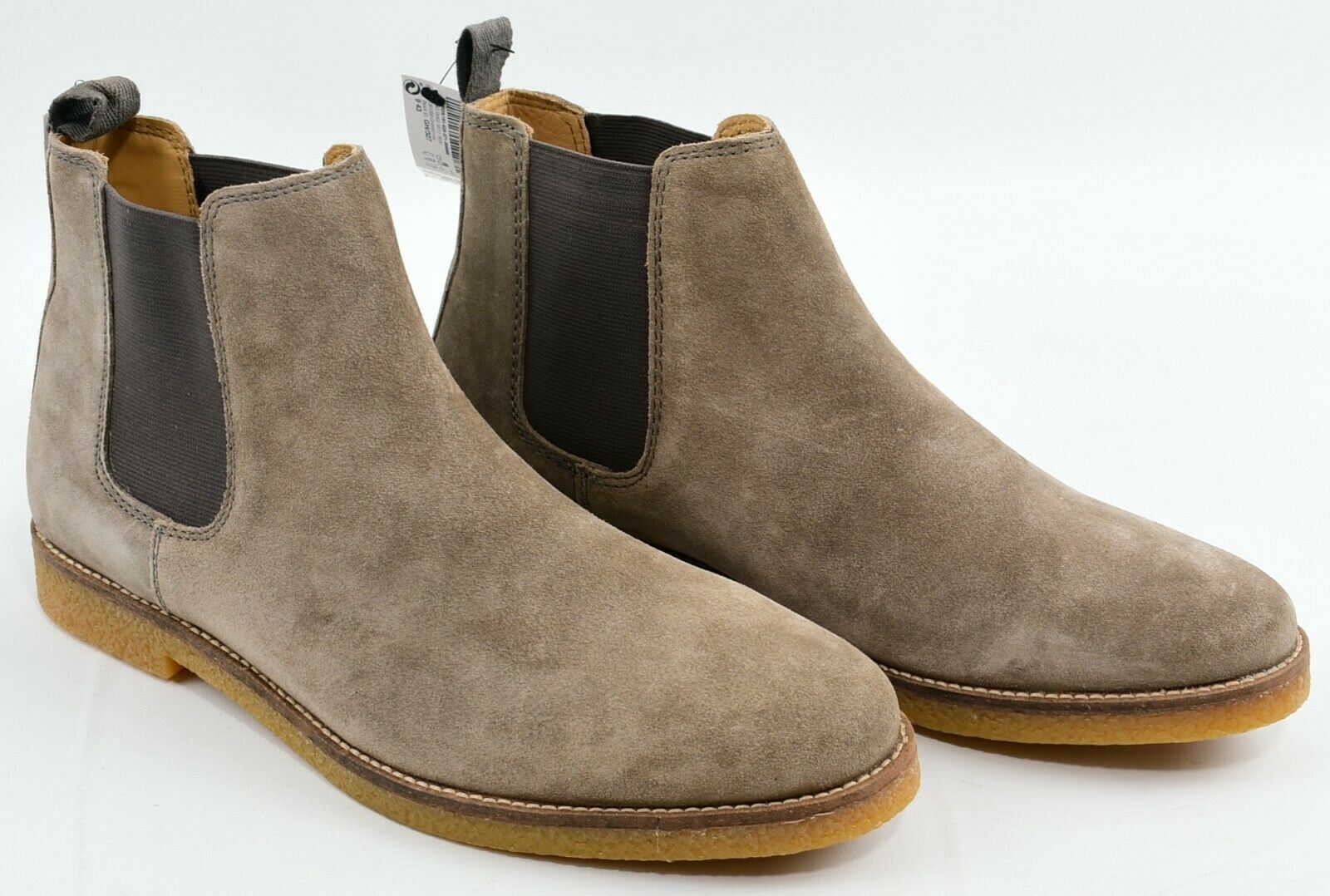 NEXT Men's Suede Leather Chelsea Boots, Stone, size UK 9