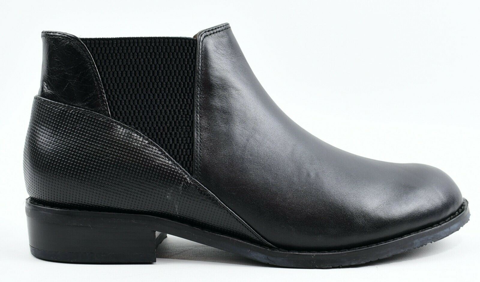 ESSKA Women's ALBA Genuine Leather Chelsea Ankle Boots, Black, size UK 7 / EU 40