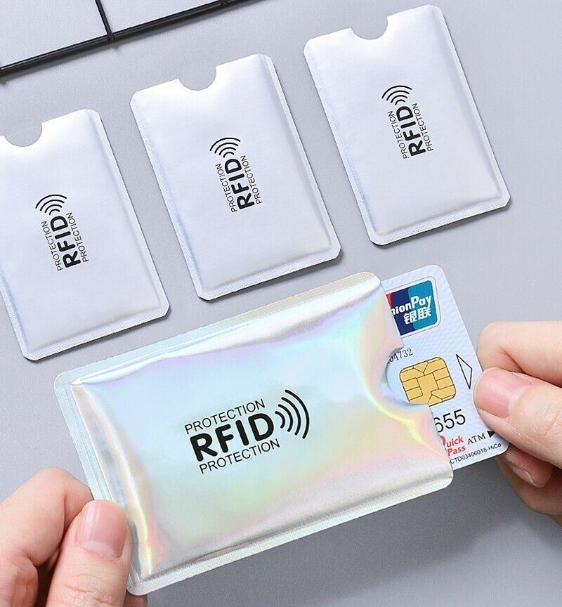 1x RFID Blocking Card Sleeve Anti Theft Card Holder UK Seller Fast Delivery