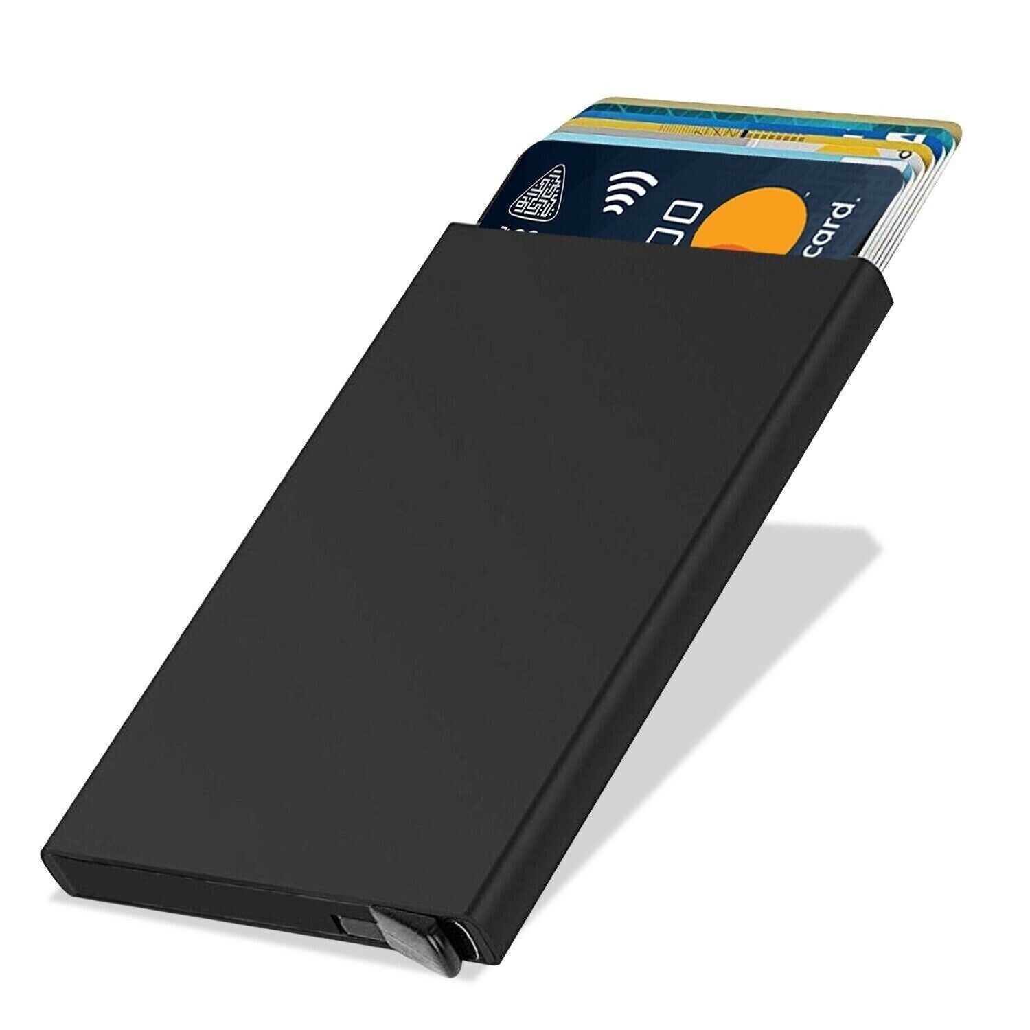 RFID Blocking Aluminum Card Wallet holds up to 7 cards UK Seller Fast Delivery