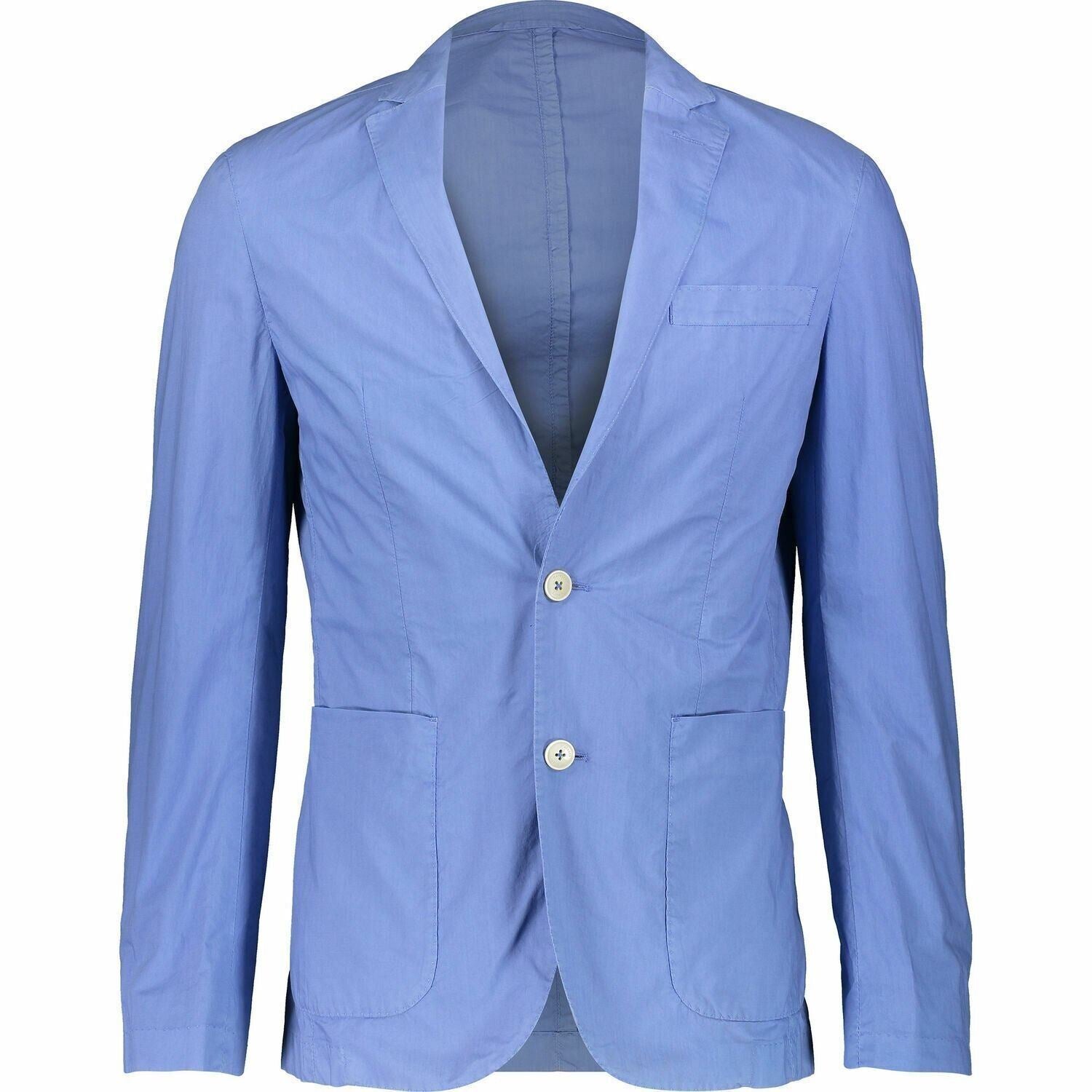 HACKETT Men's Blue Lightweight Poplin Cotton Blazer Jacket, size 40 R