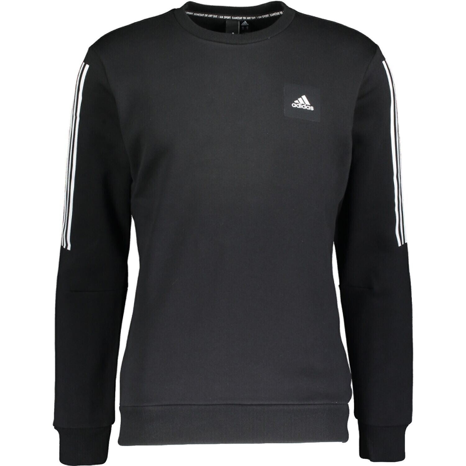 ADIDAS Men's Black Sweatshirt, I AM SPORT GAMEDAY OR ANY DAY, size S