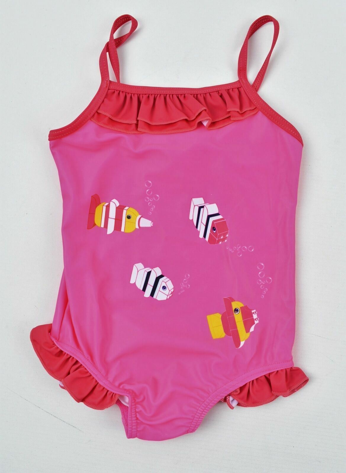 LEGO DUPLO Girls Pink One Piece Halter Neck Swimsuit - Age 3 years