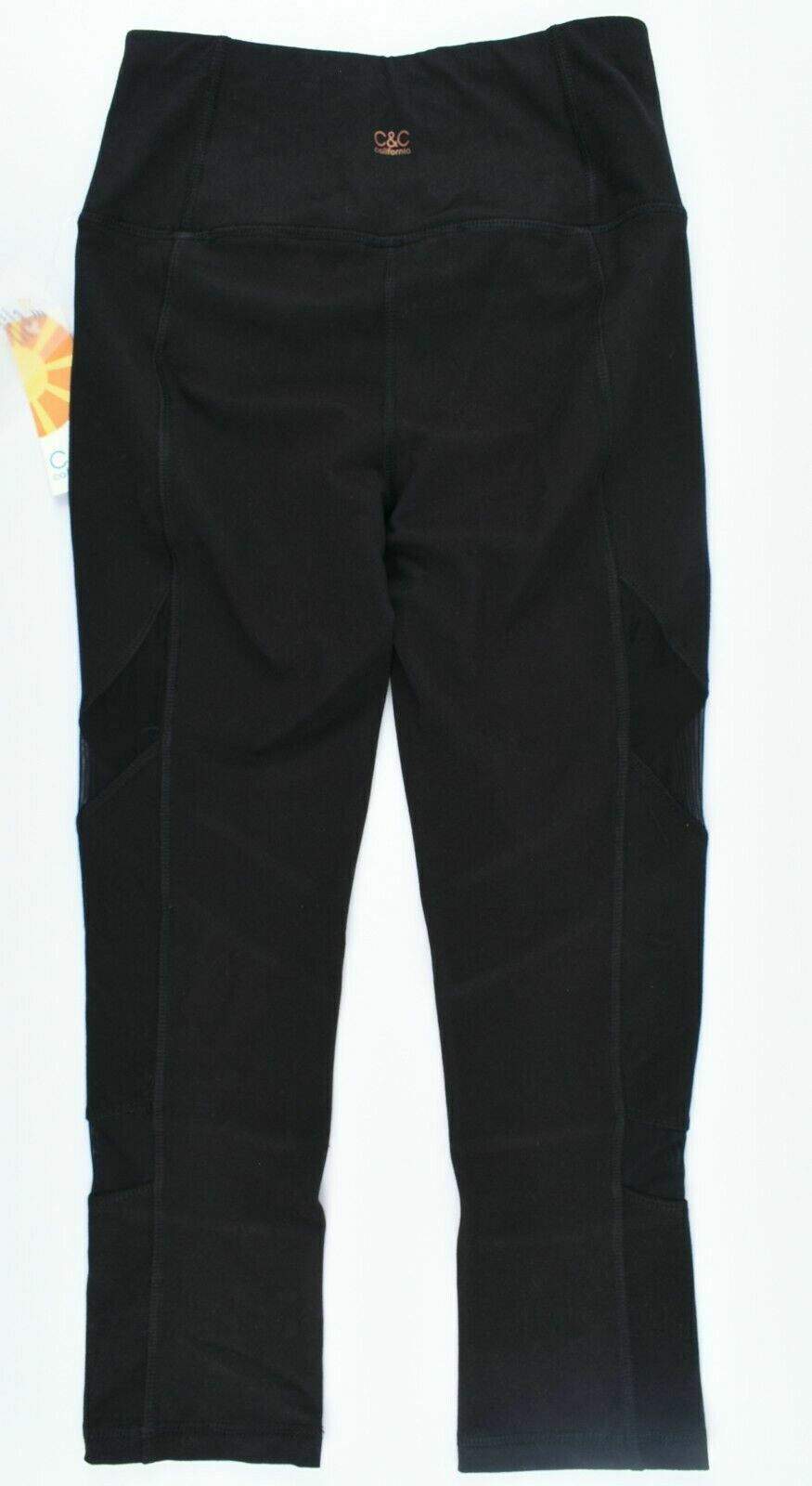 C&C California Women's Performance Capri Leggings, Black, size XS