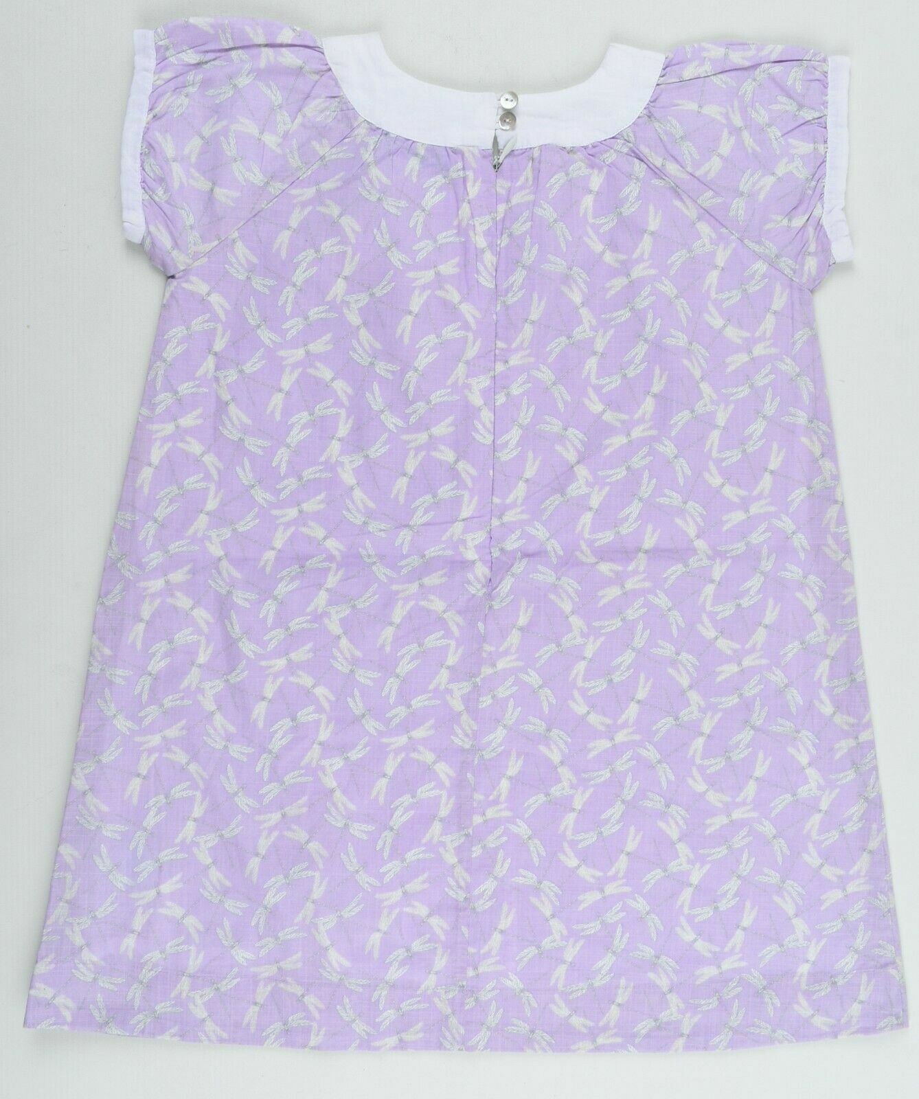 ELIZABETH HURLEY Girls' Summer Dress, Purple / Dragonfly Print, 2 y to 3 years
