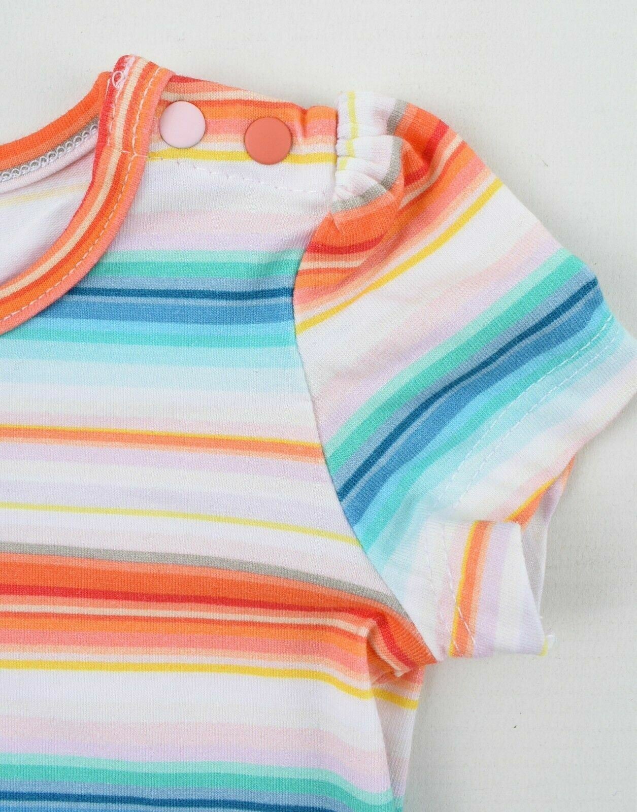 PAUL SMITH Baby Girls' Striped T-shirt Top, Multicoloured, size 9 months