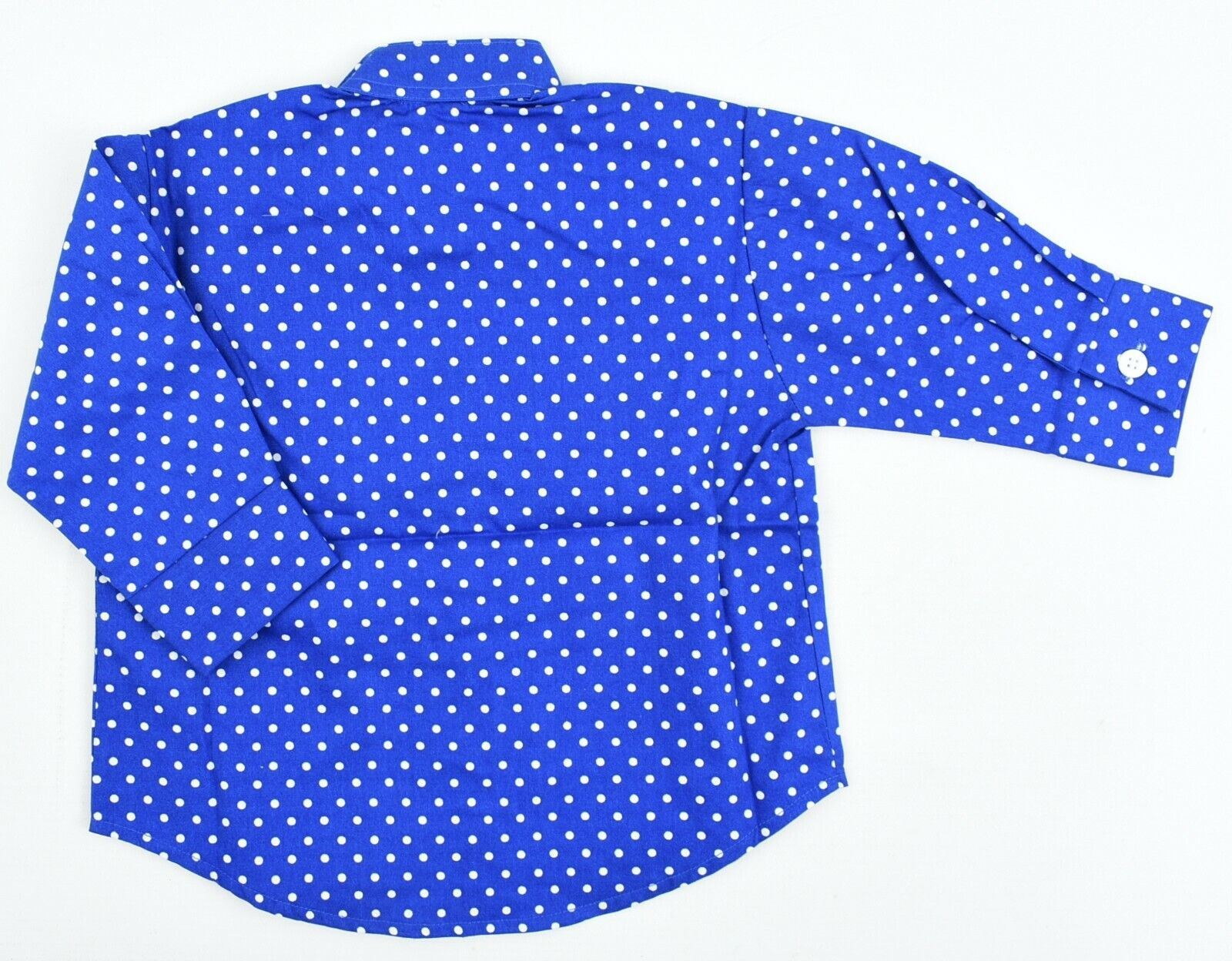 GREEN RABBIT Baby Girls' Polka Dot Shirt, Blue, MADE IN UK, size 0-6 Months