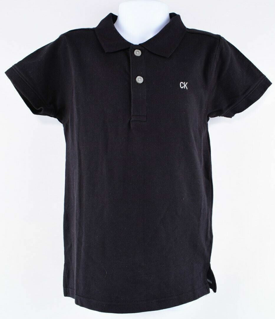 CALVIN KLEIN Boys' Kids' Classic Polo Shirt, Black, size 3 years