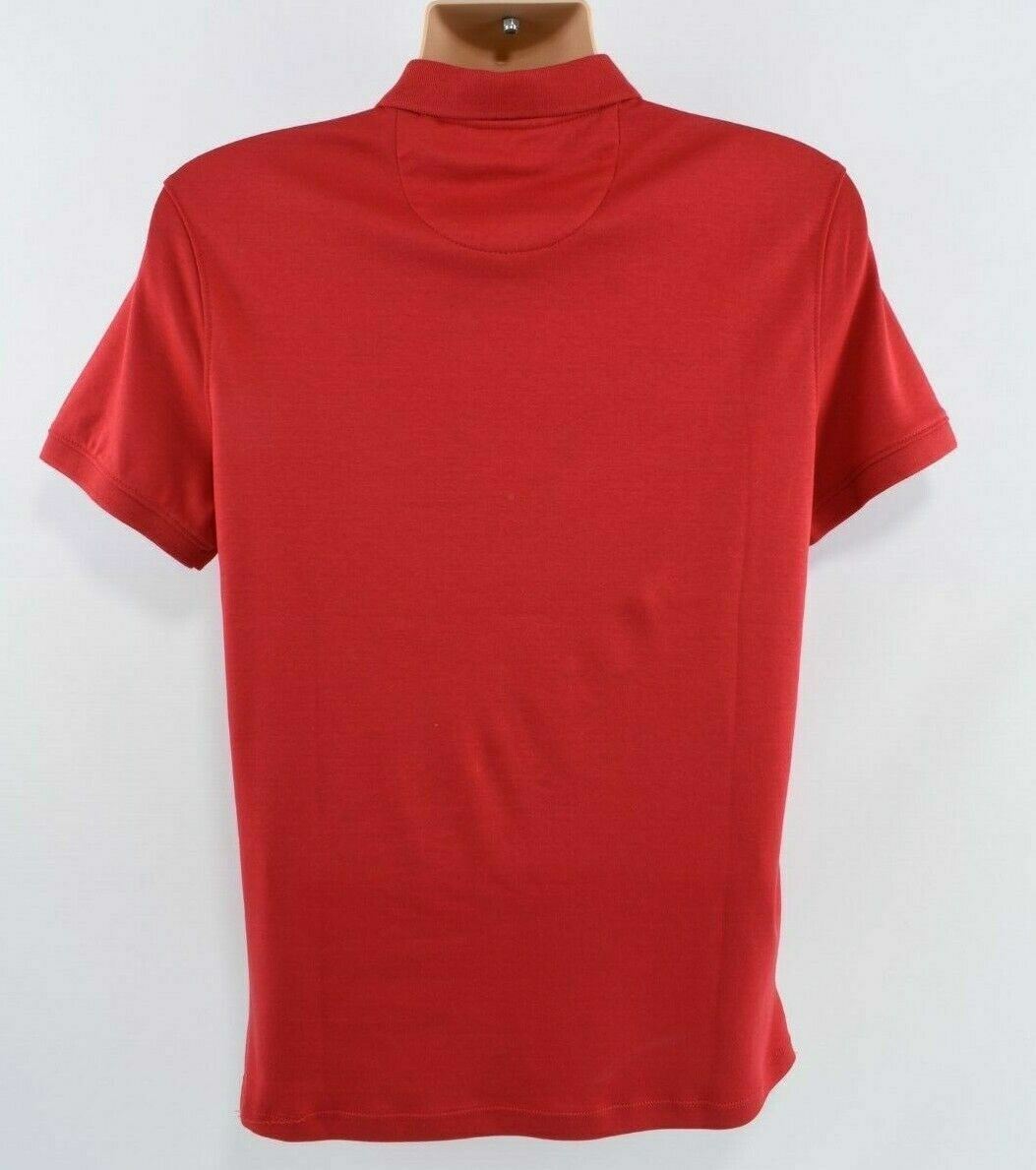 CALVIN KLEIN Men's Liquid Touch Cotton Polo Shirt, Chilli Pepper Red, size S