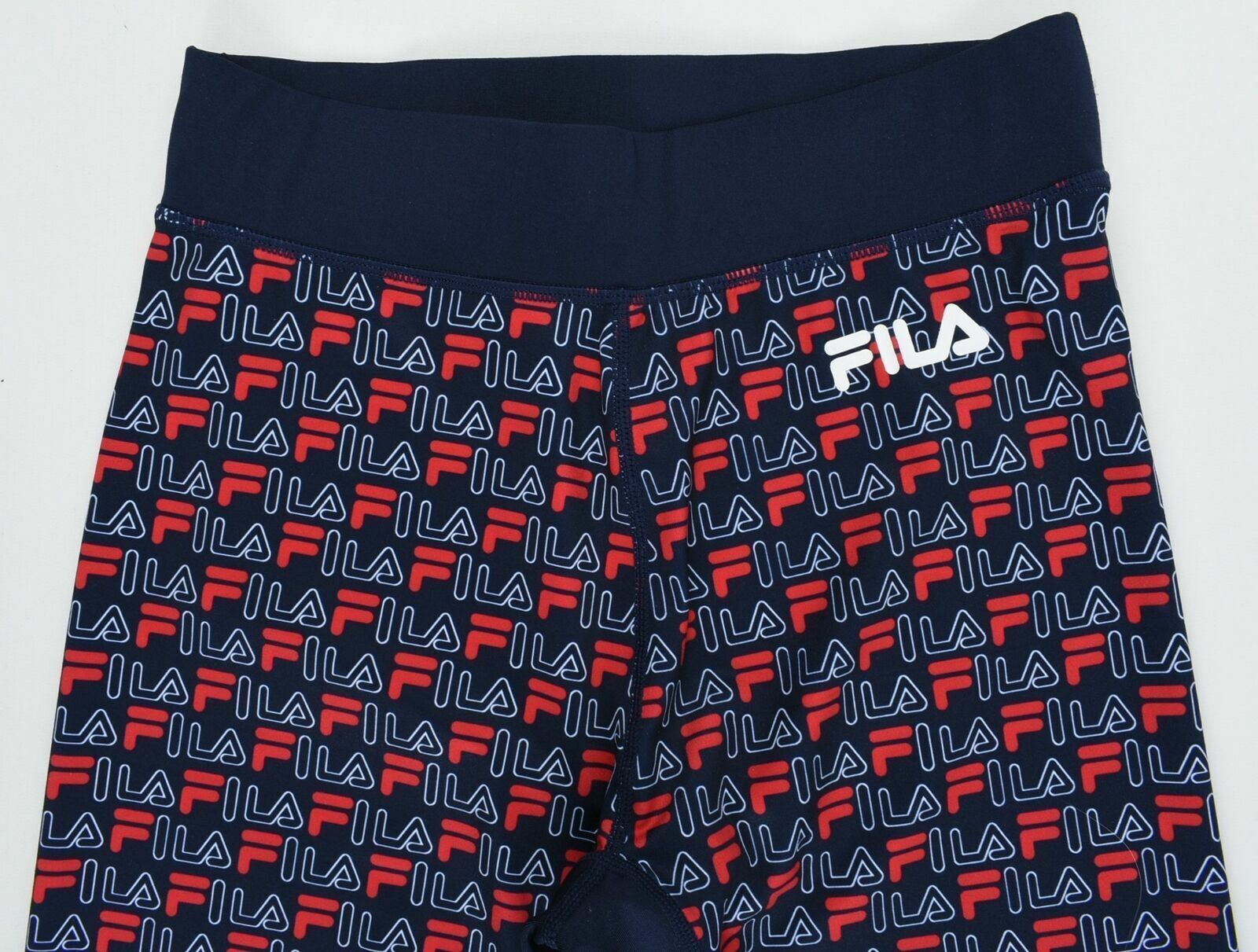 FILA Girl's LEWIS Printed Blue Leggings - Size S