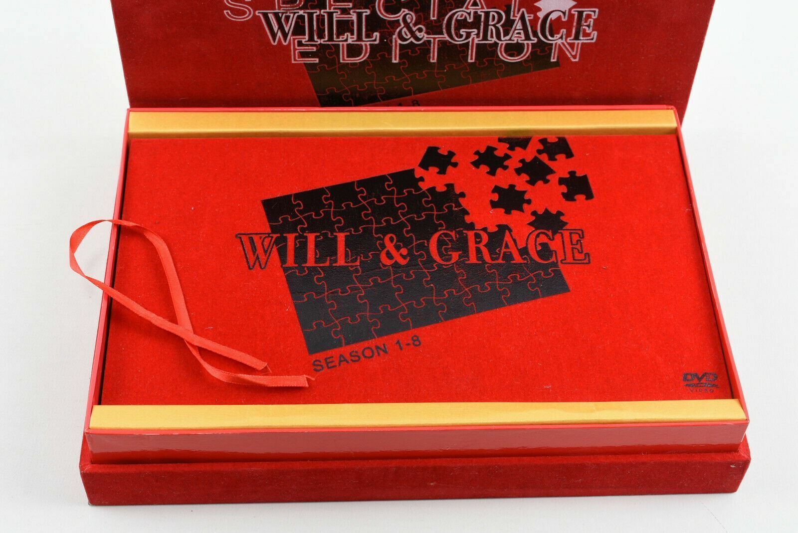 WILL & GRACE SPECIAL EDITION FELT BOX SEASONS 1 - 8 COMPLETE 38 DVD DISC SERIES